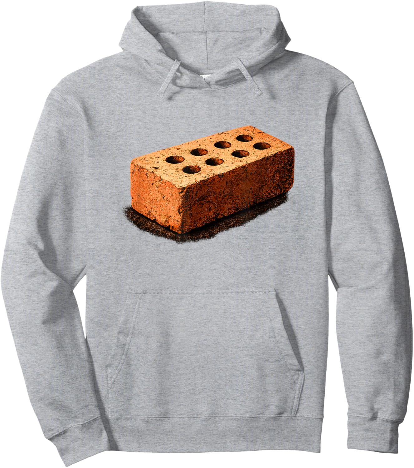 Minimal Random Brick Graphic | Editorial Art Hoodie - Hoodie | Ash