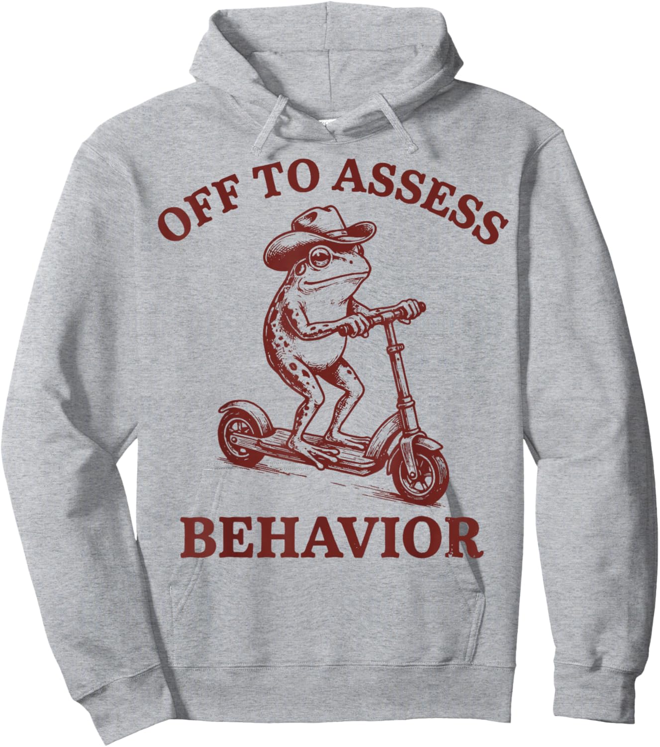Off to Assess Behavior Frog Hoodie - Hoodie | Ash