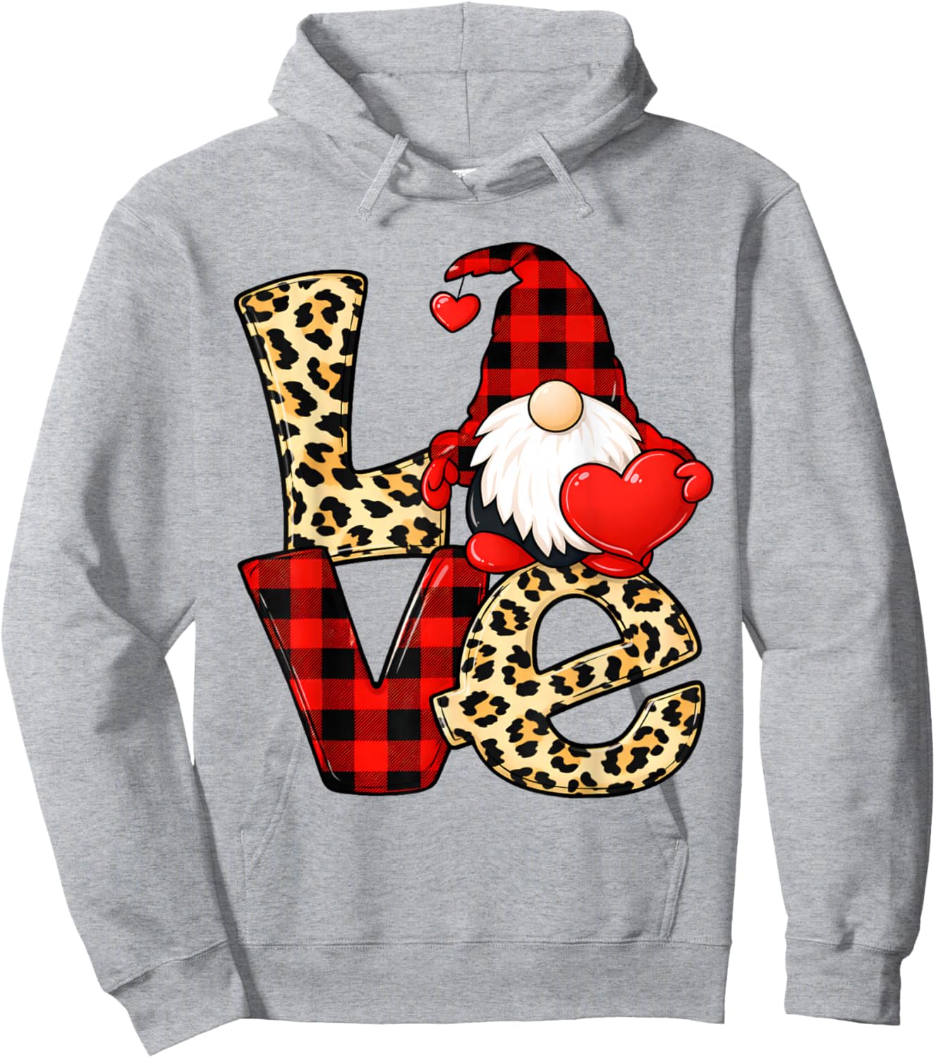 Gnome Love Valentine Gnomes Valentines Day Men Women Kids Hoodie - Hoodie | Ash