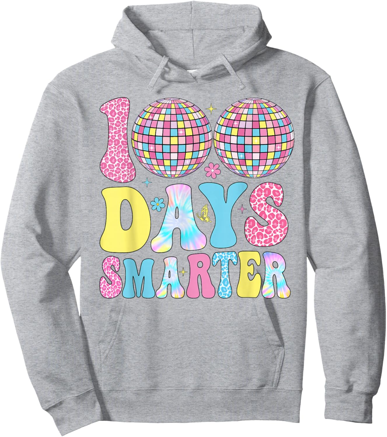 100 Days Smarter Teacher Boys Girls Kids 100th Day of School Hoodie - Hoodie | Ash