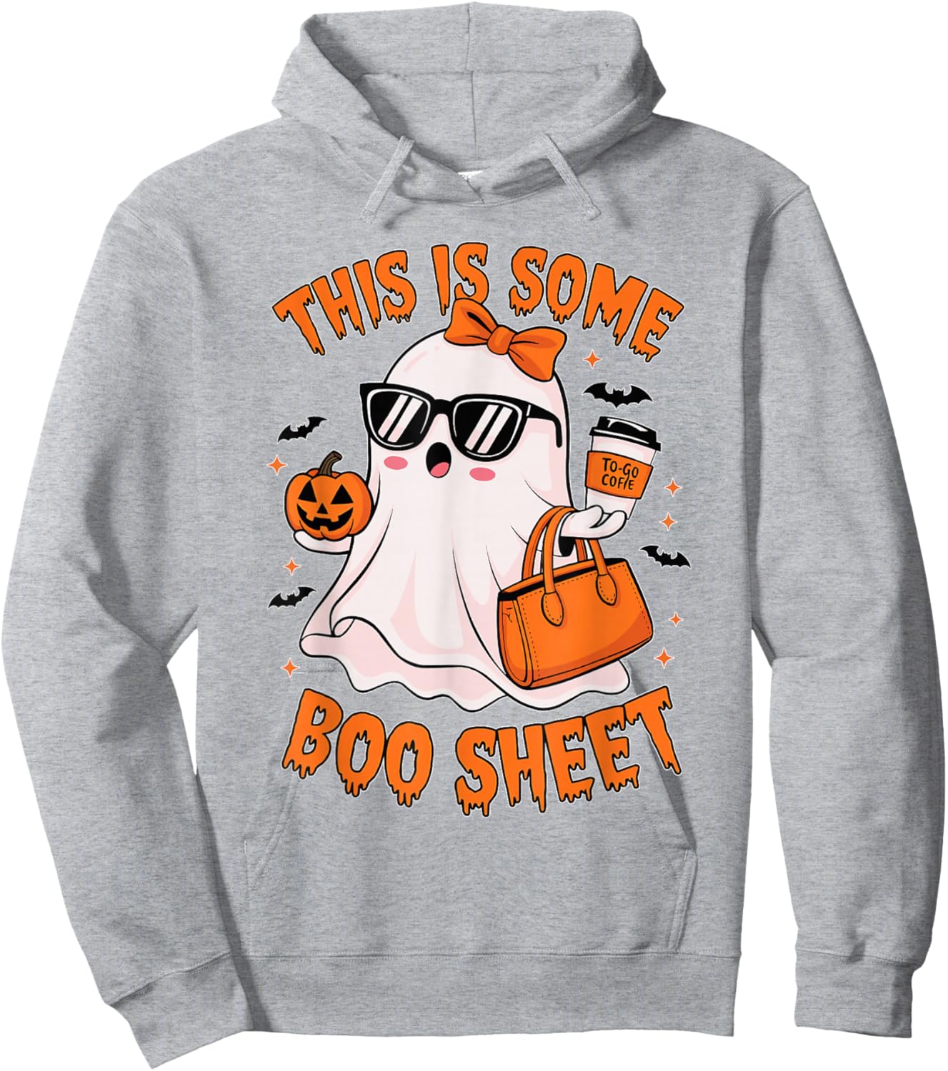 This is Some Boo Sheet Funny Retro Halloween Ghost Men Women Hoodie - Hoodie | Ash