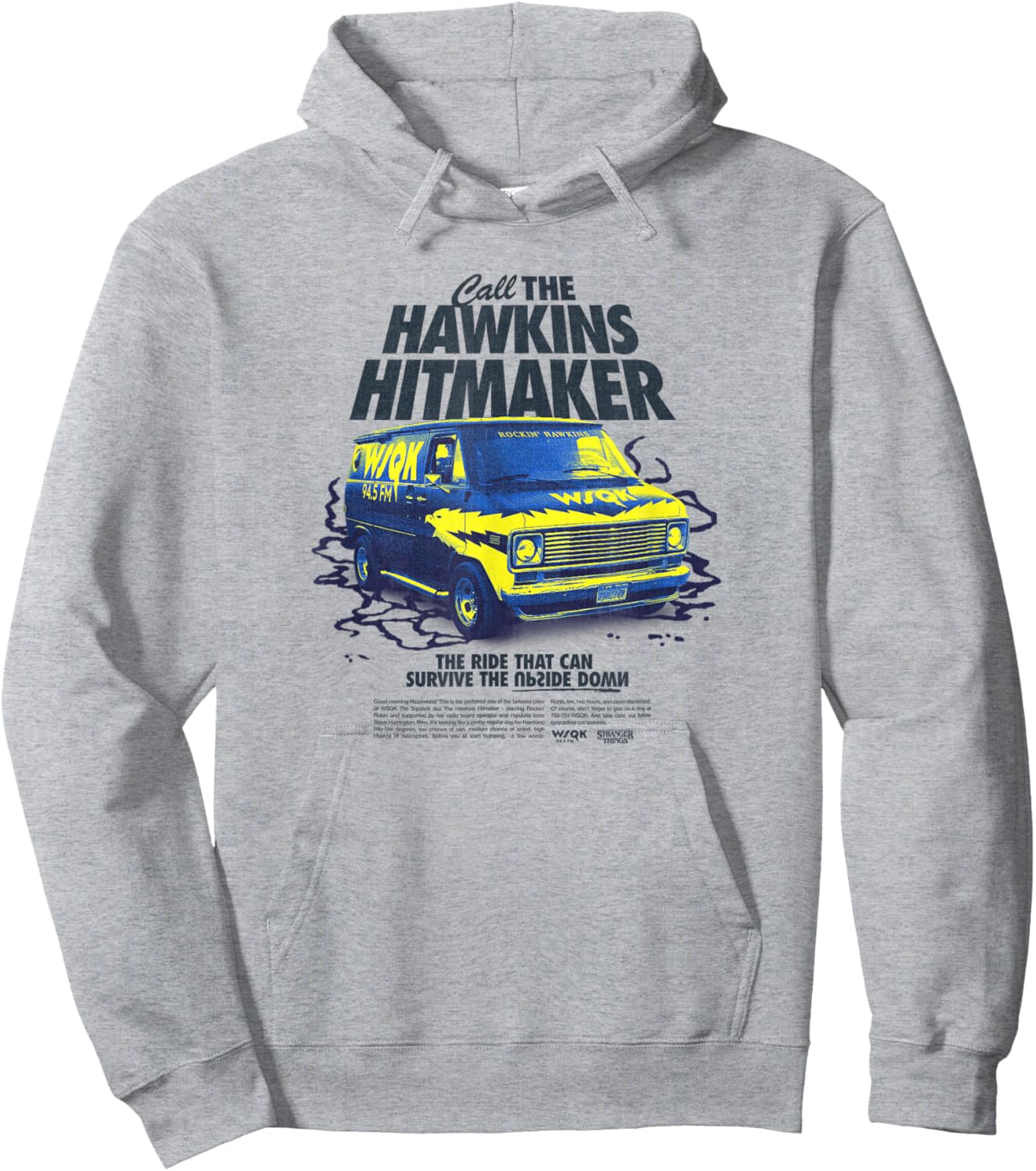 Stranger Things Season 5 Call The Hawkins Hitmaker Van Retro Hoodie - Hoodie | Ash