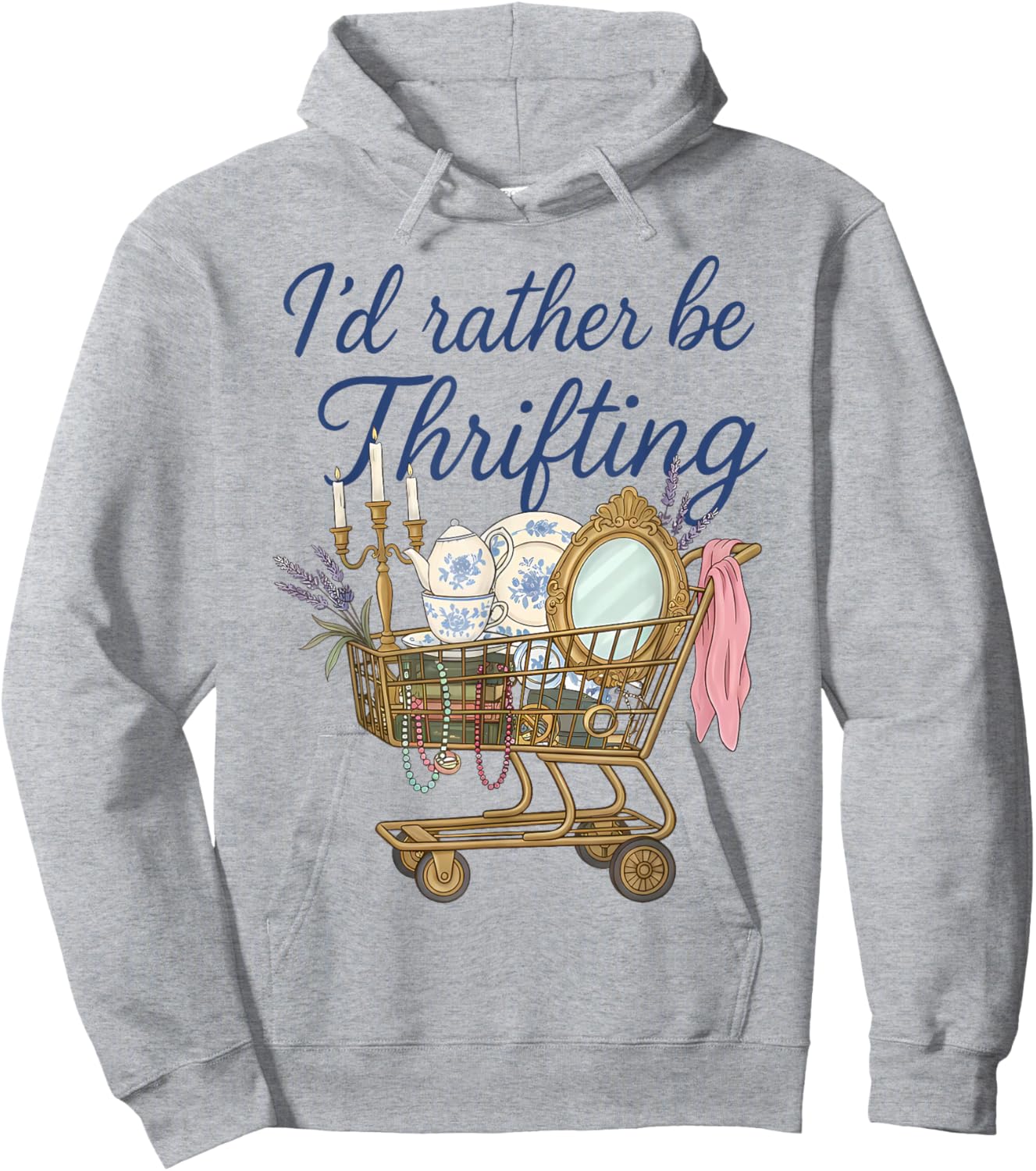 Thrift Lover Hoodie - Hoodie | Ash