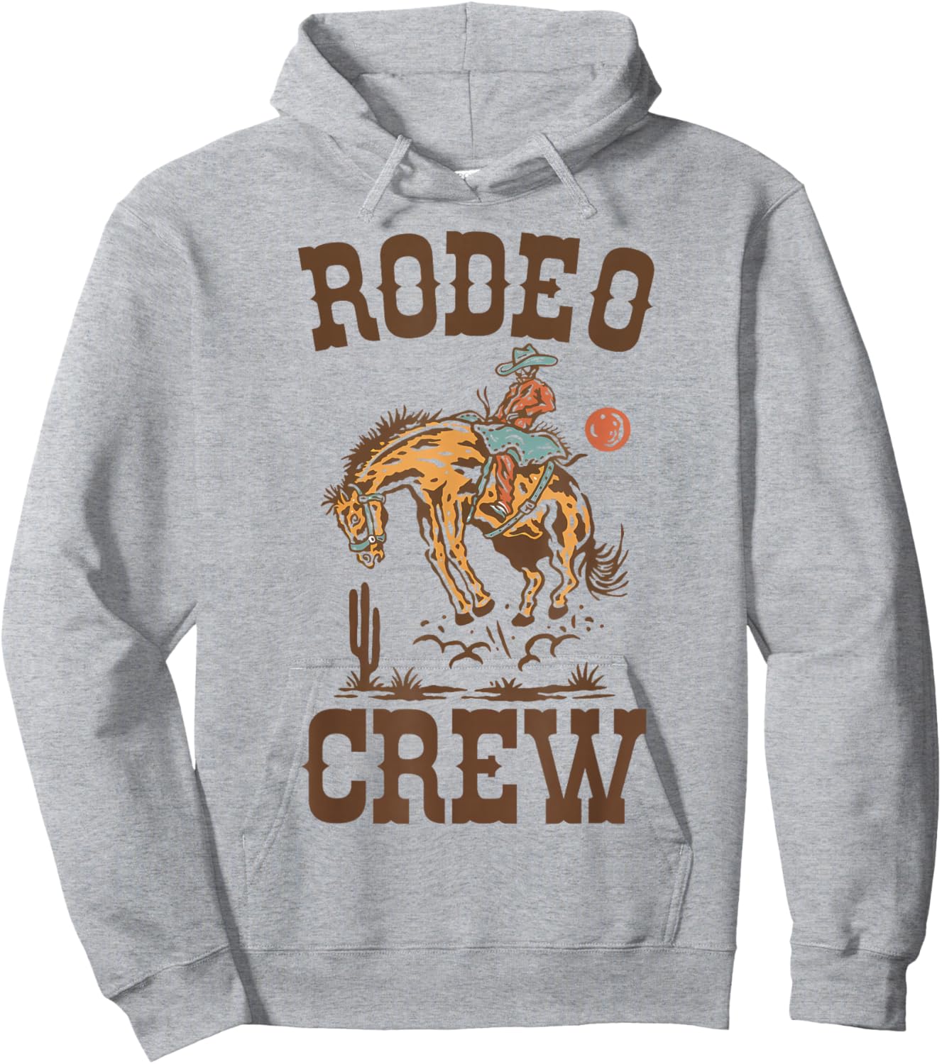 Rodeo Crew Western Cowboy Cowgirl Birthday Family Matching Hoodie - Hoodie | Ash
