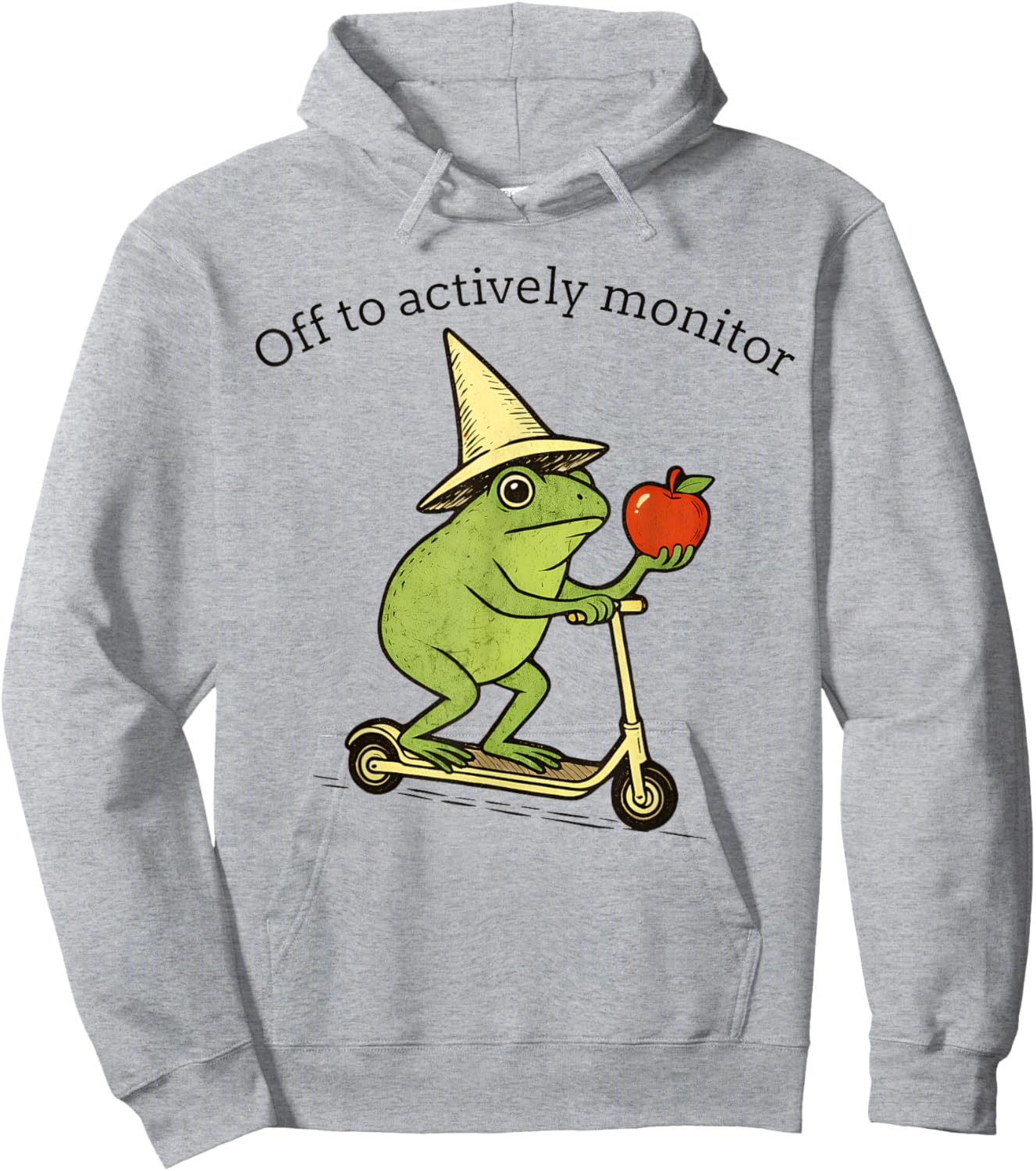Frog Off to Actively Monitor Teacher Testing Motivation Hoodie - Hoodie | Ash