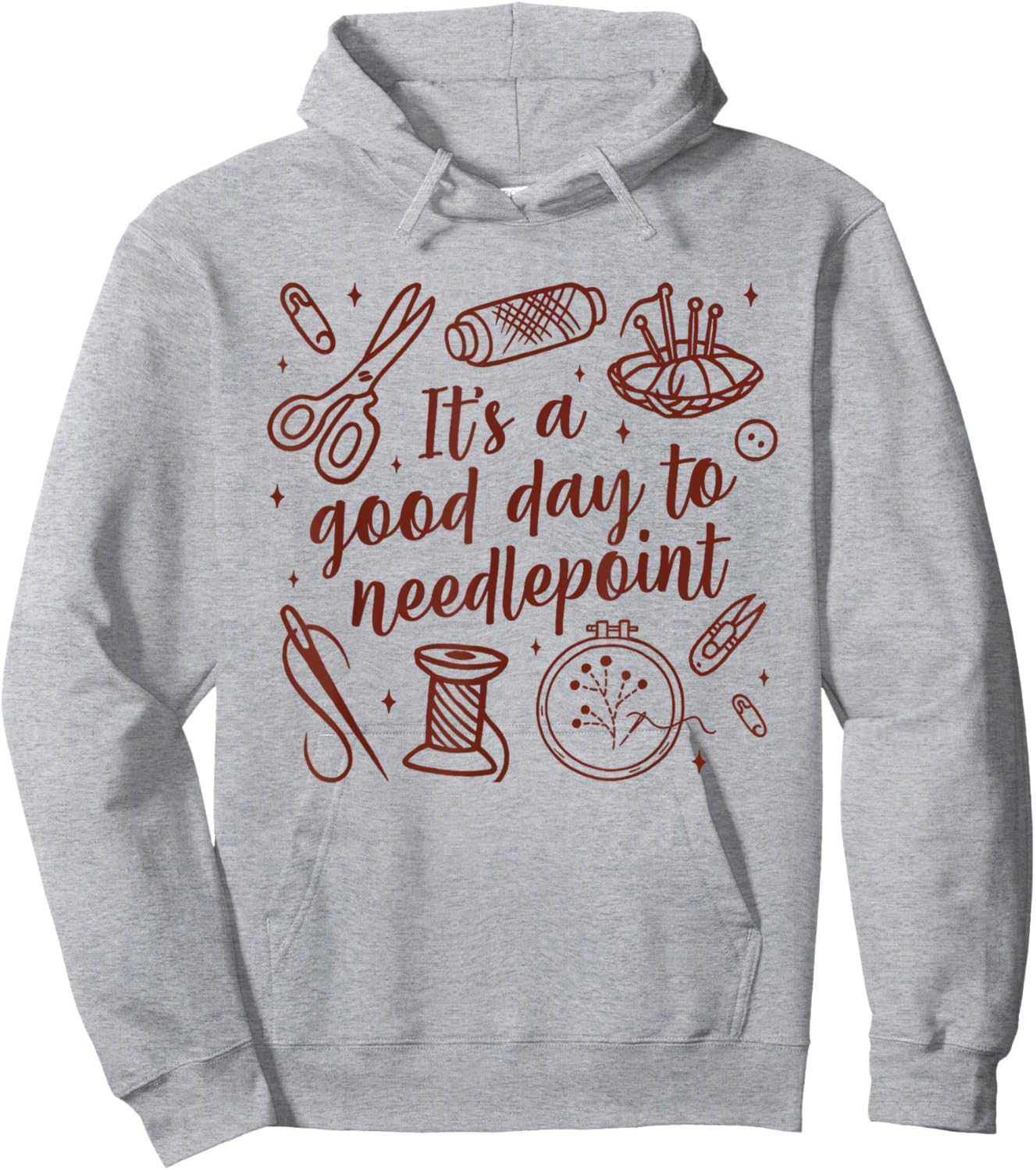 It's A Good Day Needlepoint Lover Cross Stitching Sewing Hoodie - Hoodie | Ash