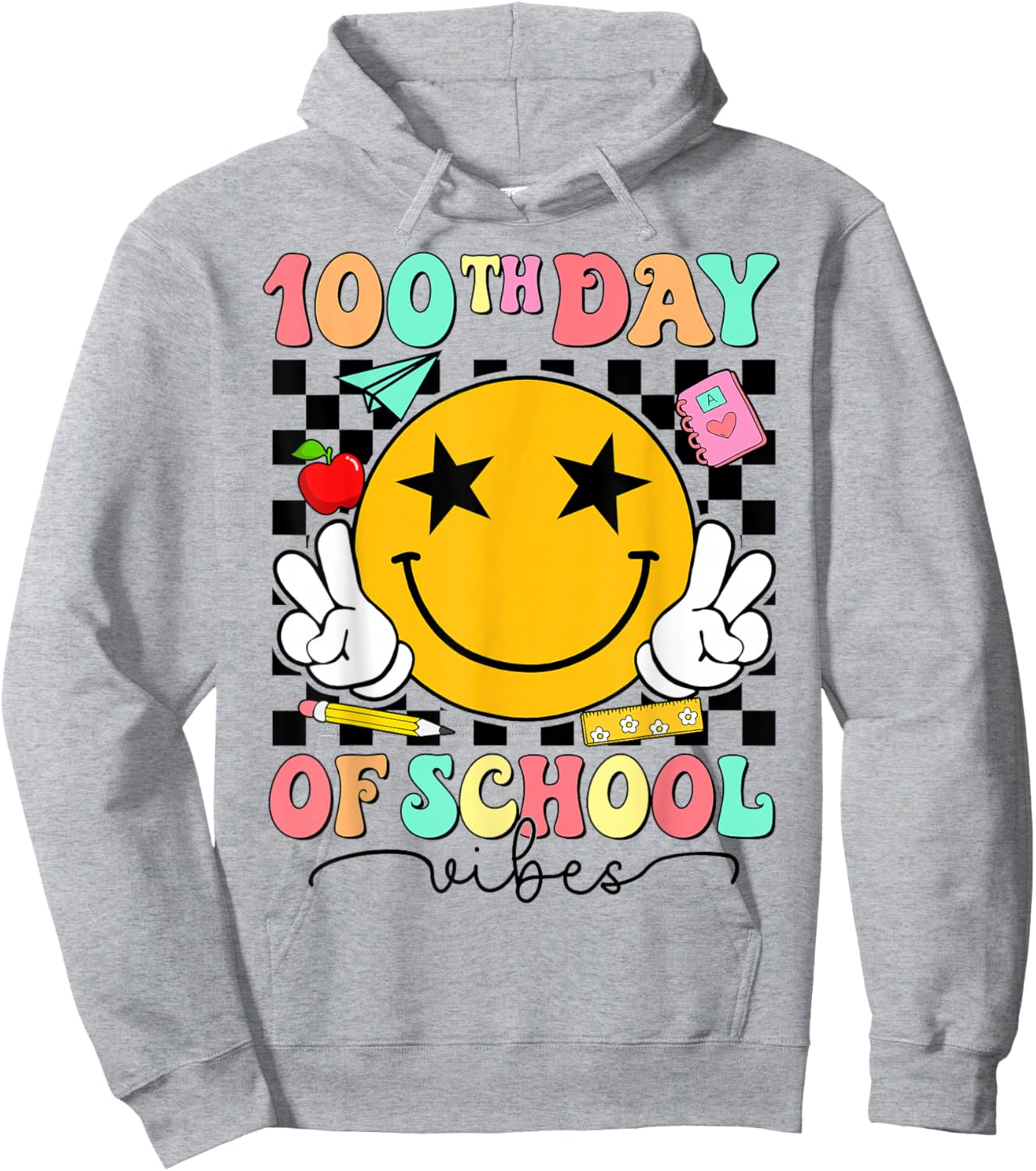 100 Days of School Hoodie - Hoodie | Ash