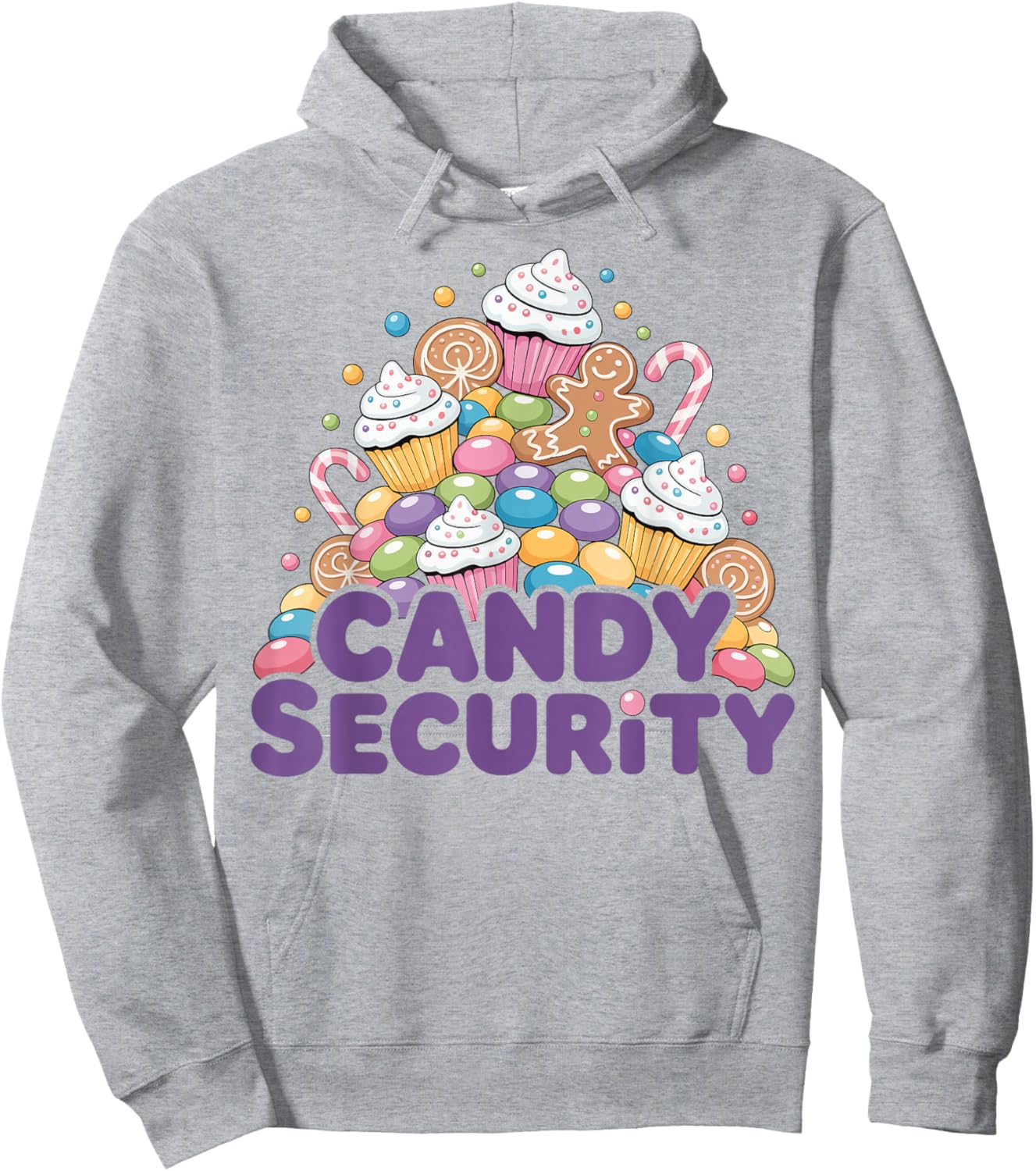 Candy Security Funny Christmas for Dessert and Holiday Lover Hoodie - Hoodie | Ash