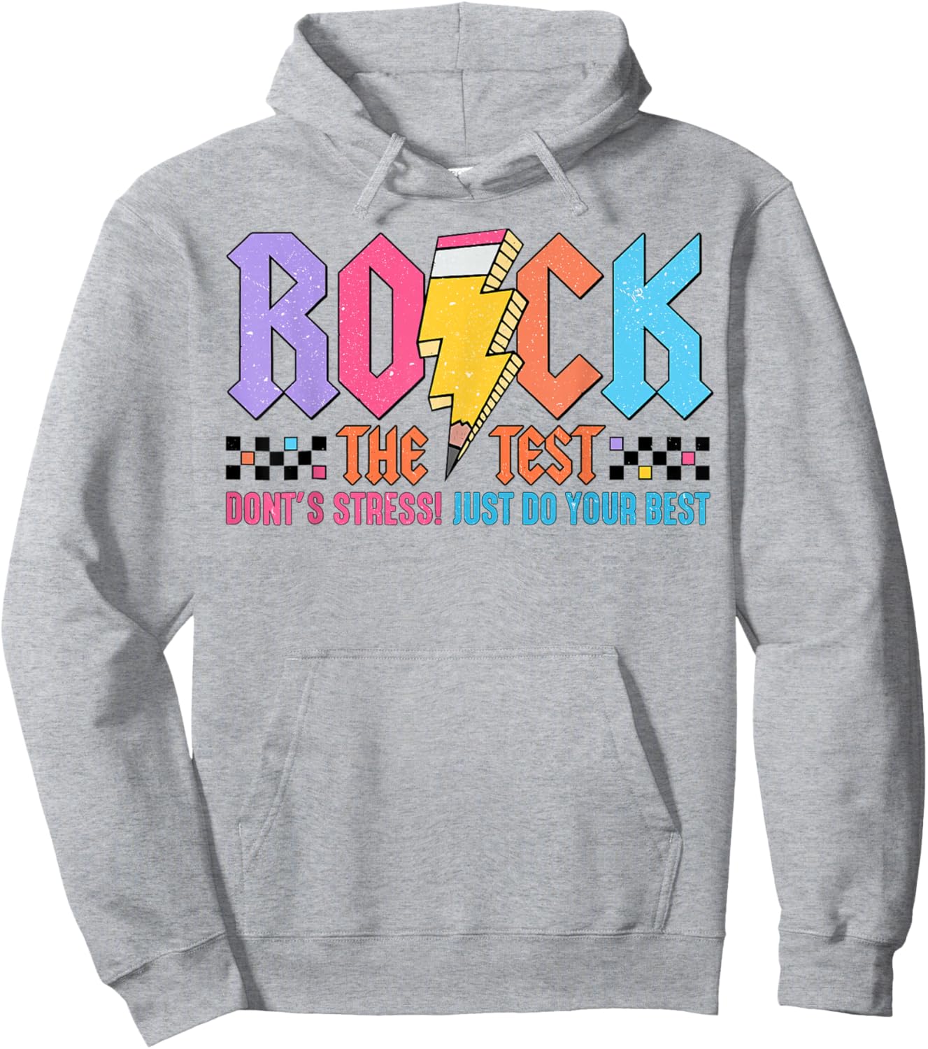 Rock The Test You Got This for Student Teacher Kids Test Day Hoodie - Hoodie | Ash