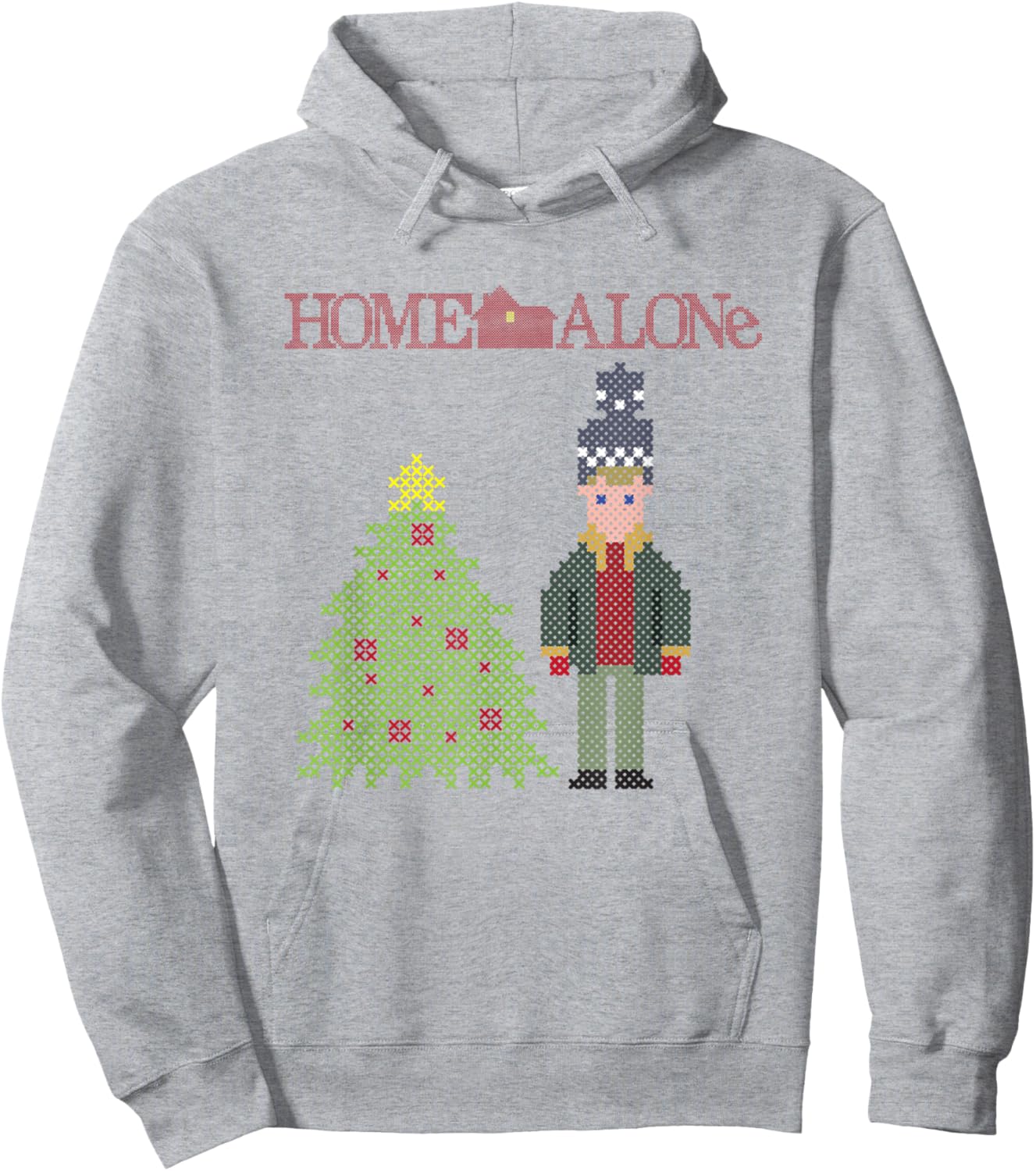 Home Alone Vintage Kevin Christmas Tree Hoodie - Hoodie | Ash