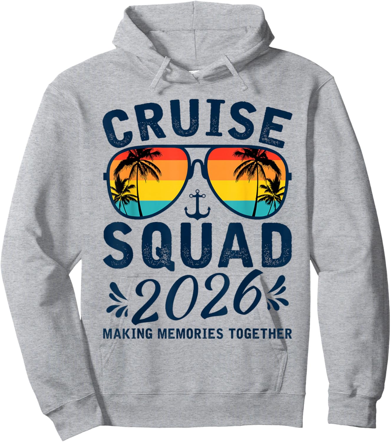 Cruise Squad 2026 Summer Vacation Matching Family Group Hoodie - Hoodie | Ash