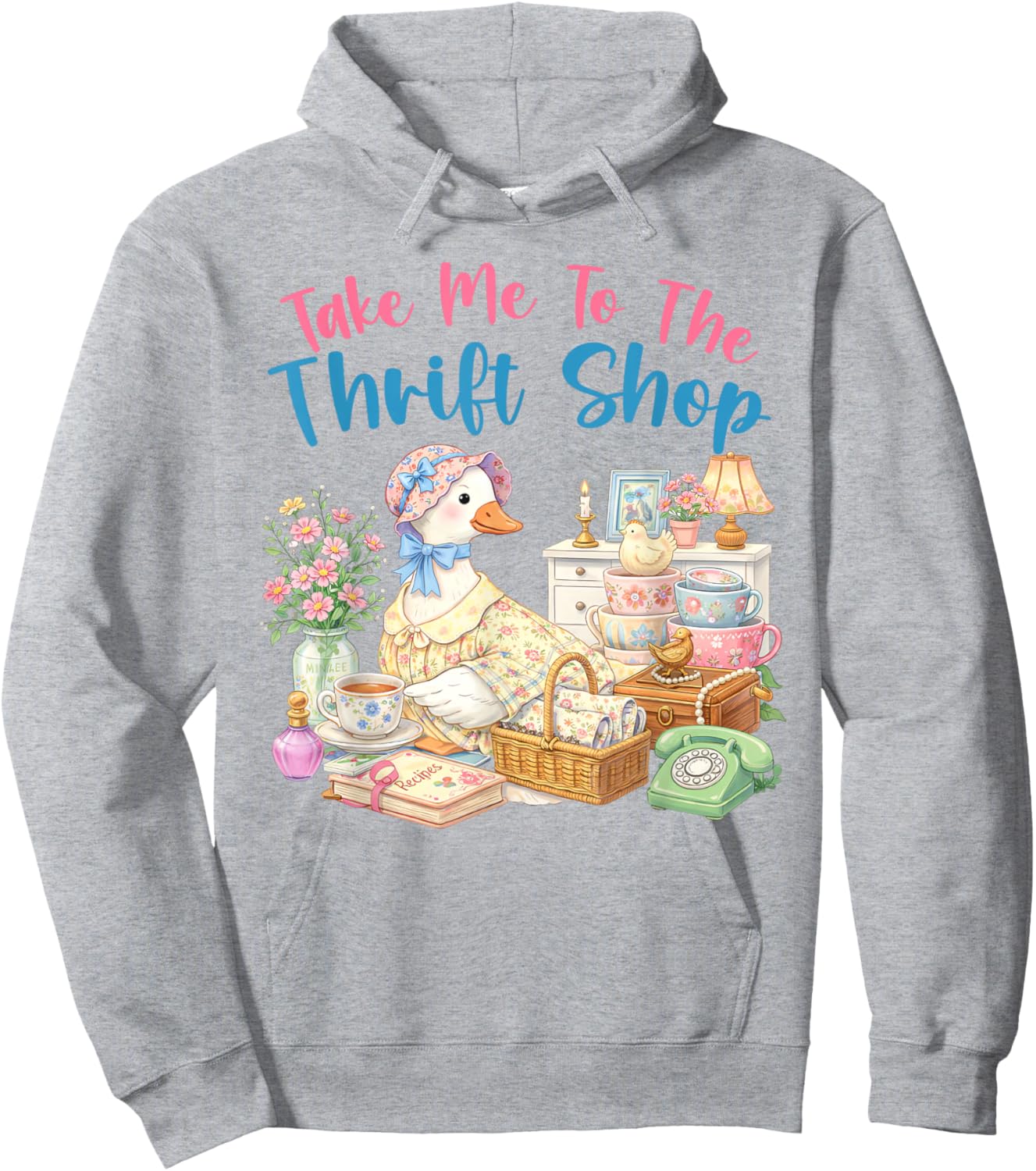 Take Me to The Thrift Shop Take Me Thrifting Hoodie - Hoodie | Ash