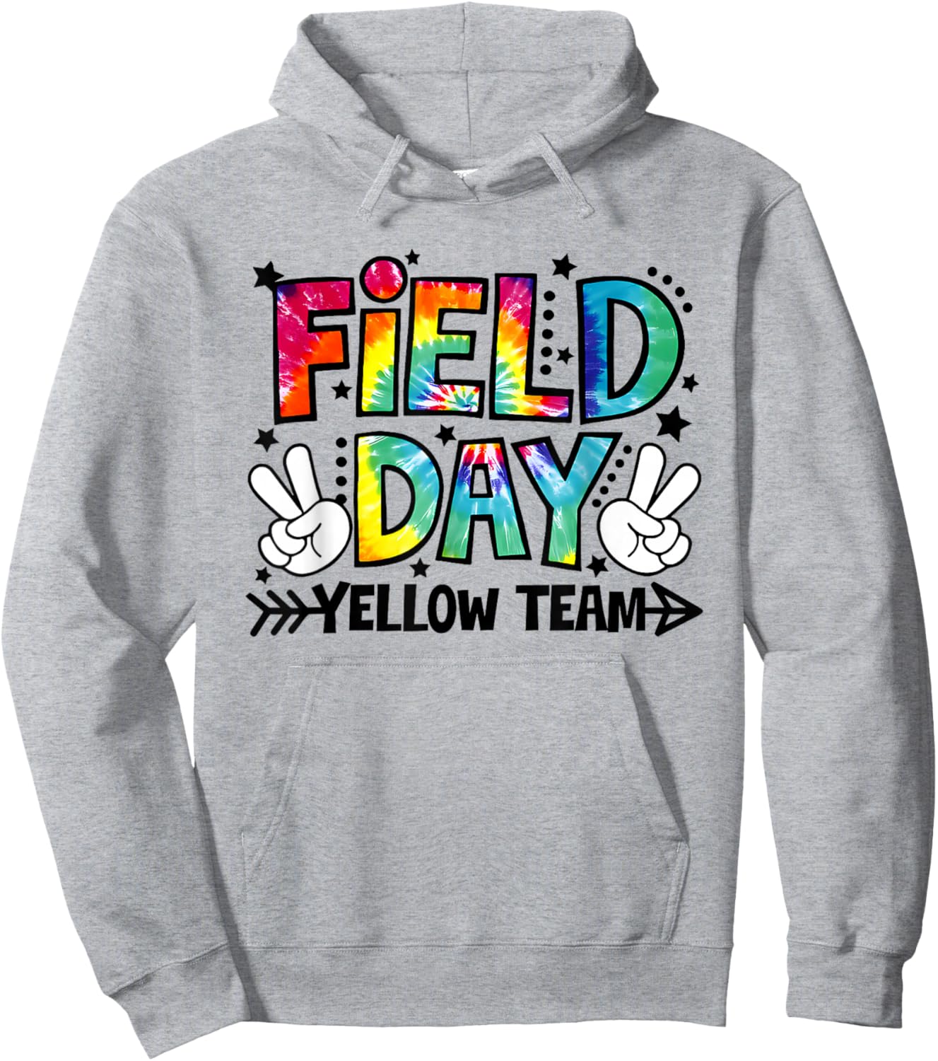 Field Day Yellow Team Funny for Teacher Kids Field Day Games Hoodie - Hoodie | Ash