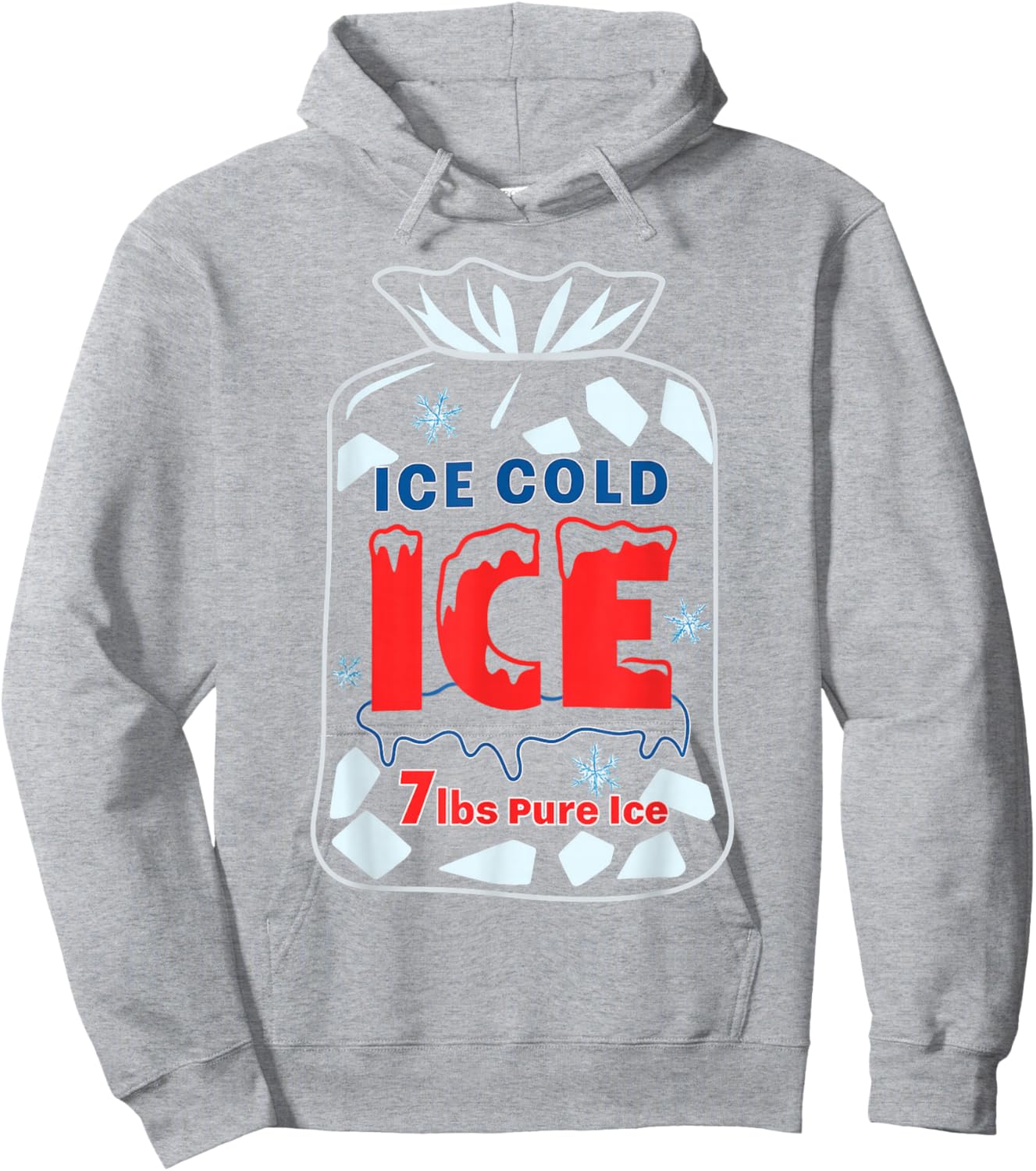 Bag of Ice Halloween Costume Hoodie - Hoodie | Ash