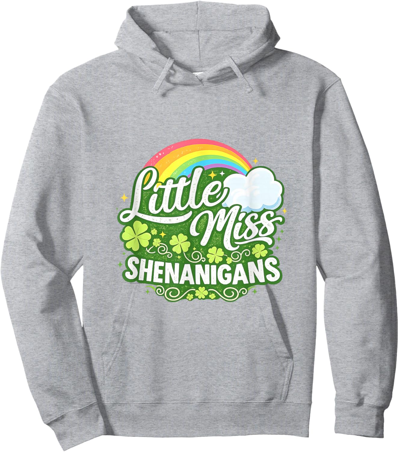 Little Miss Shenanigans St Patrick's Day Kids Girls Toddler Hoodie - Hoodie | Ash