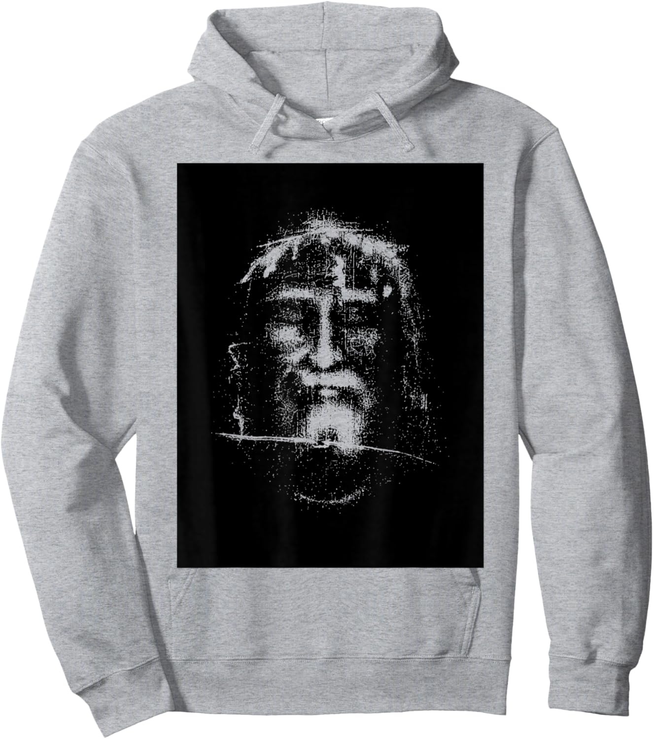 The Holy Face Shroud of Turin Jesus Christ Face Religious Hoodie - Hoodie | Ash
