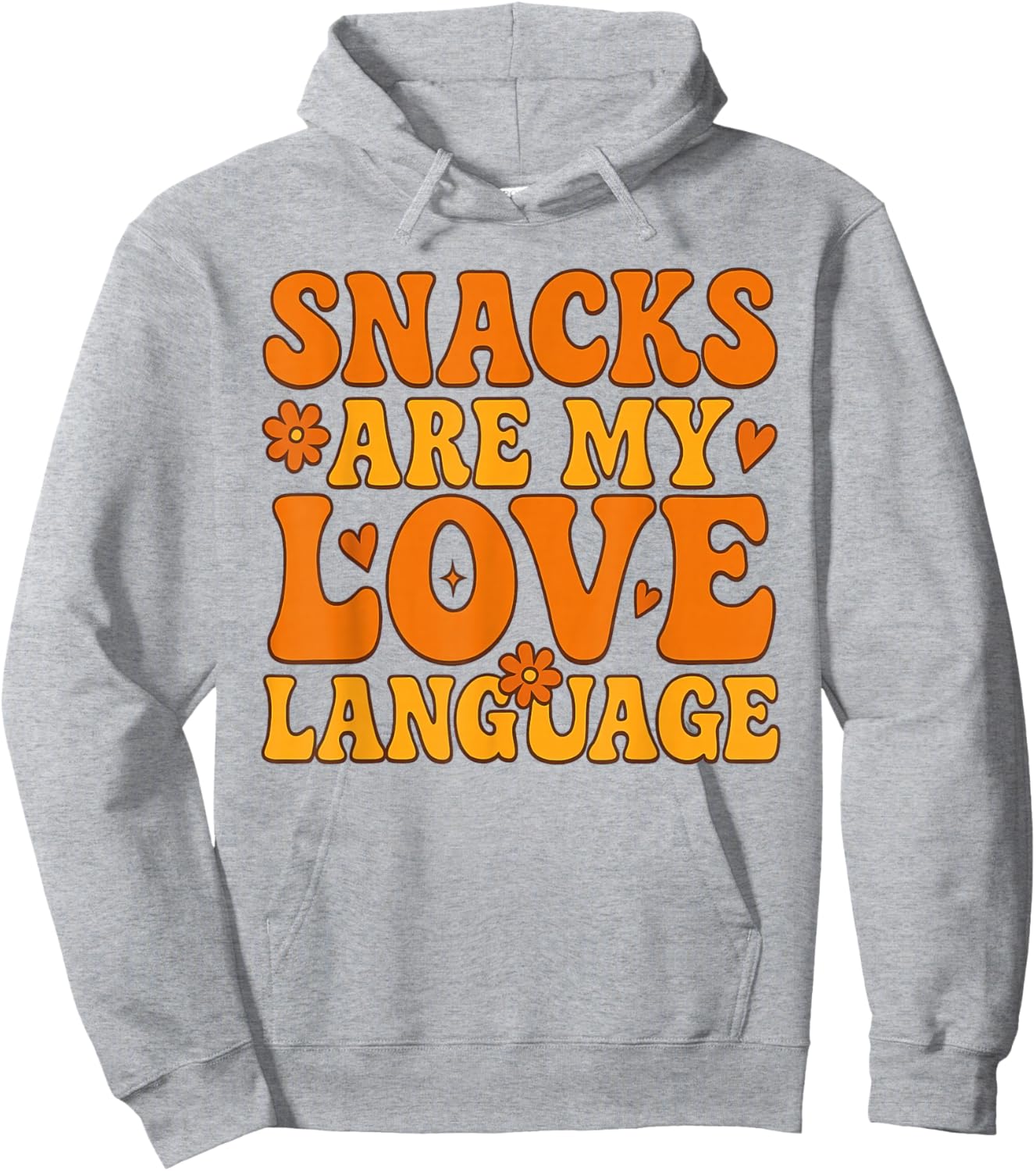 Snacks are My Love Language Valentines 2026 Kids Boys Hoodie - Hoodie | Ash