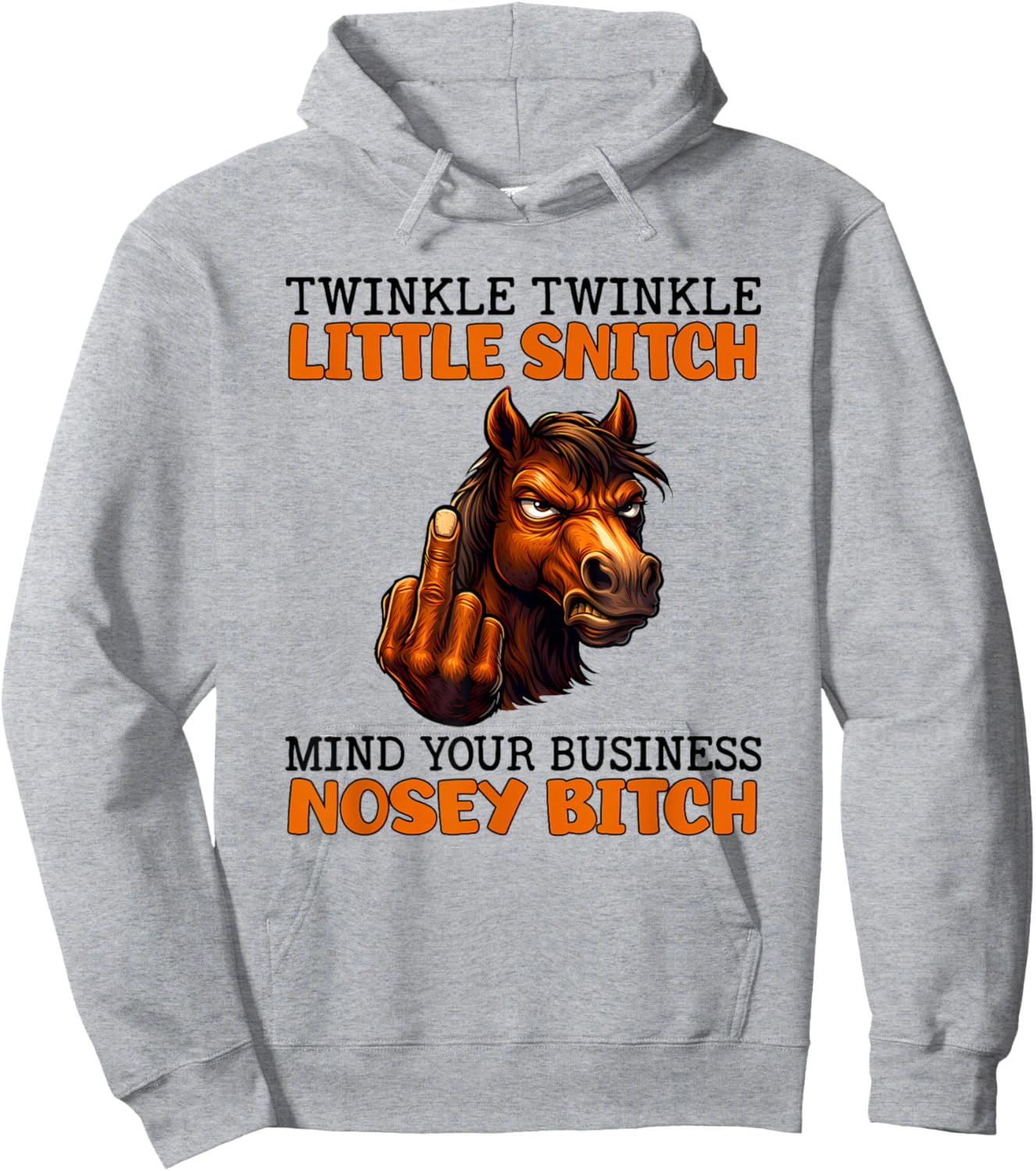 Twinkle Twinkle Little Bitch Mind Your Business Nosey Bitch Hoodie - Hoodie | Ash