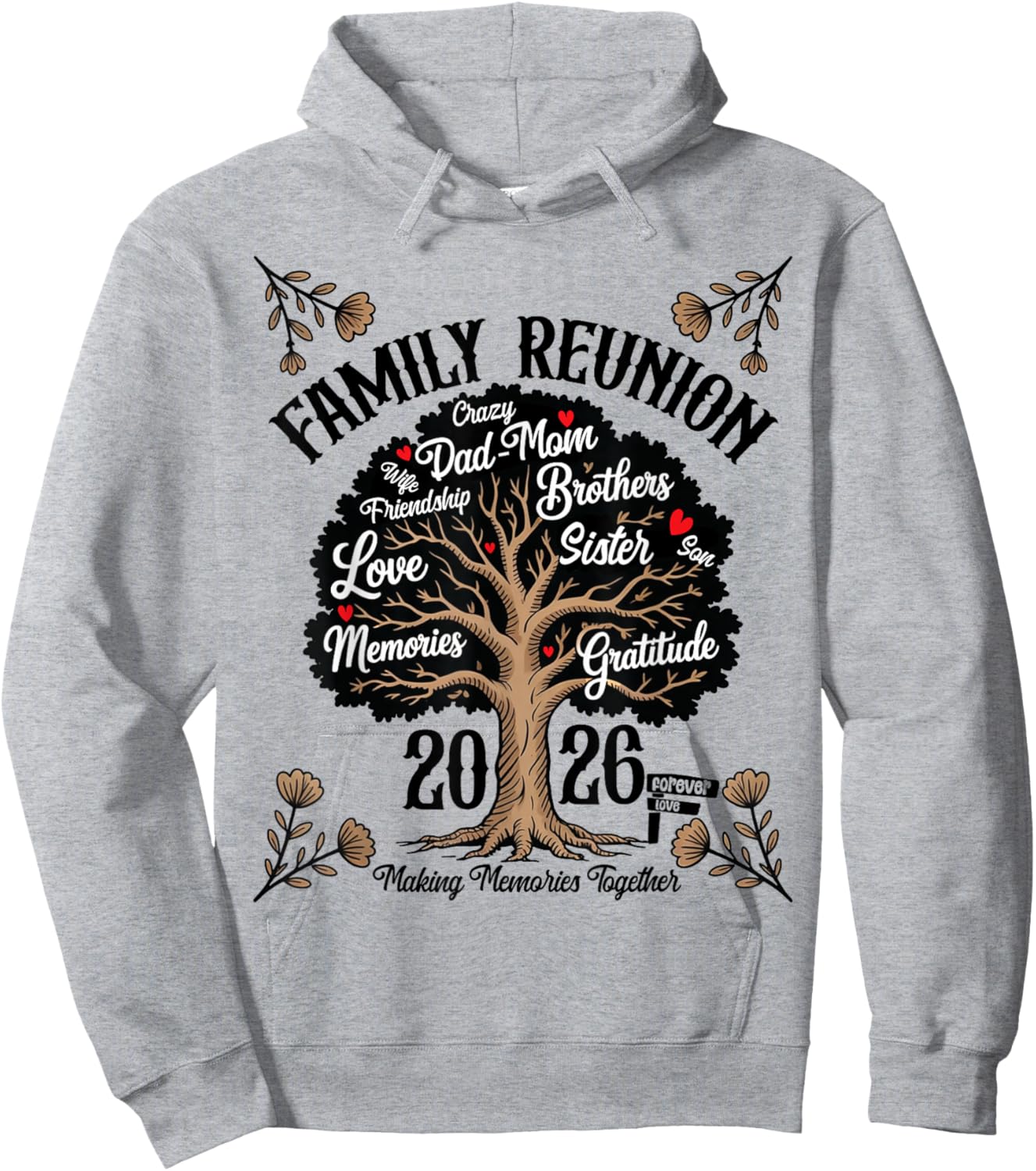 Making Memories Family Matching Group Family Reunion 2026 Hoodie - Hoodie | Ash