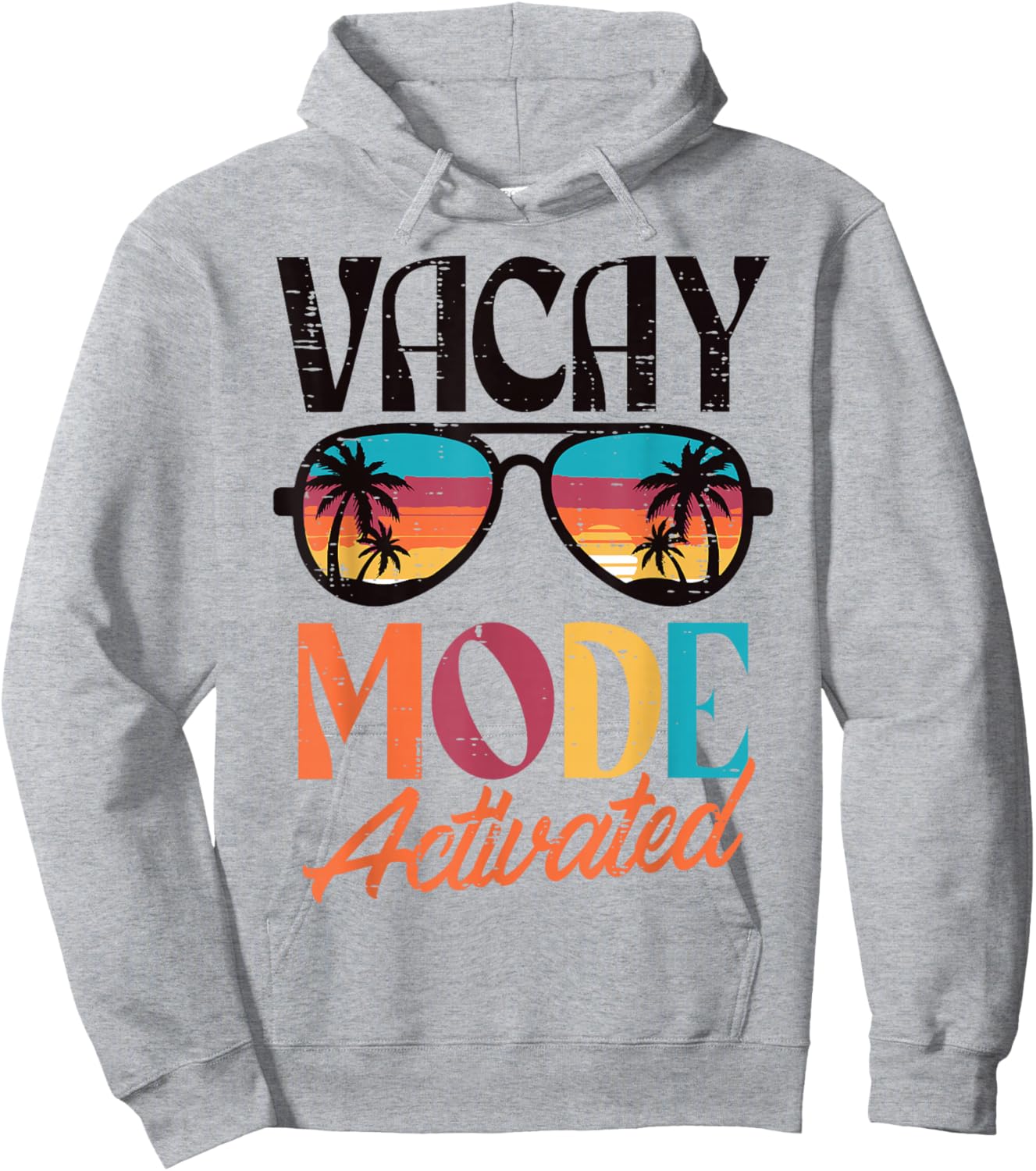 Vacation Vacay Mode Activated Palm Tree Summer Women Men Kid Hoodie - Hoodie | Ash