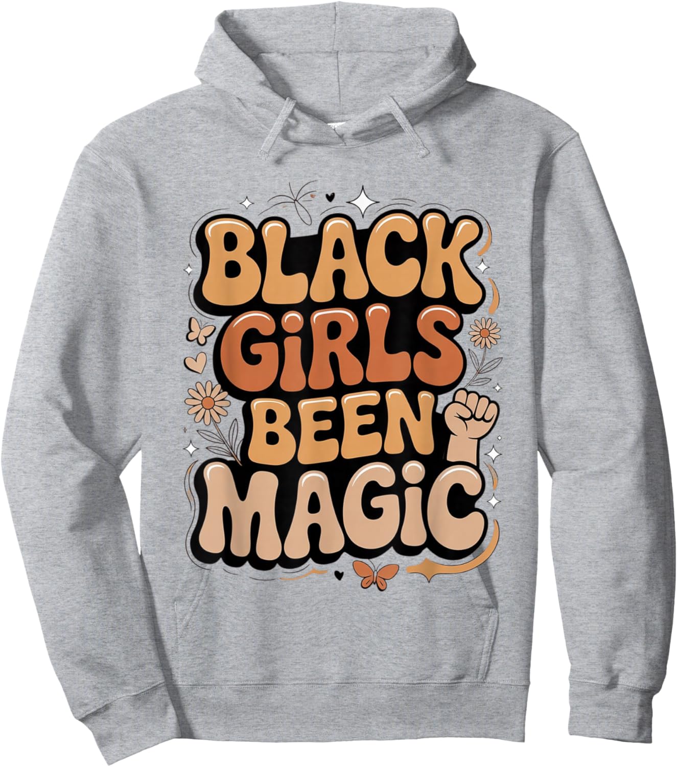 Black Girls Been Magic Melanin African American History Girl Hoodie - Hoodie | Ash