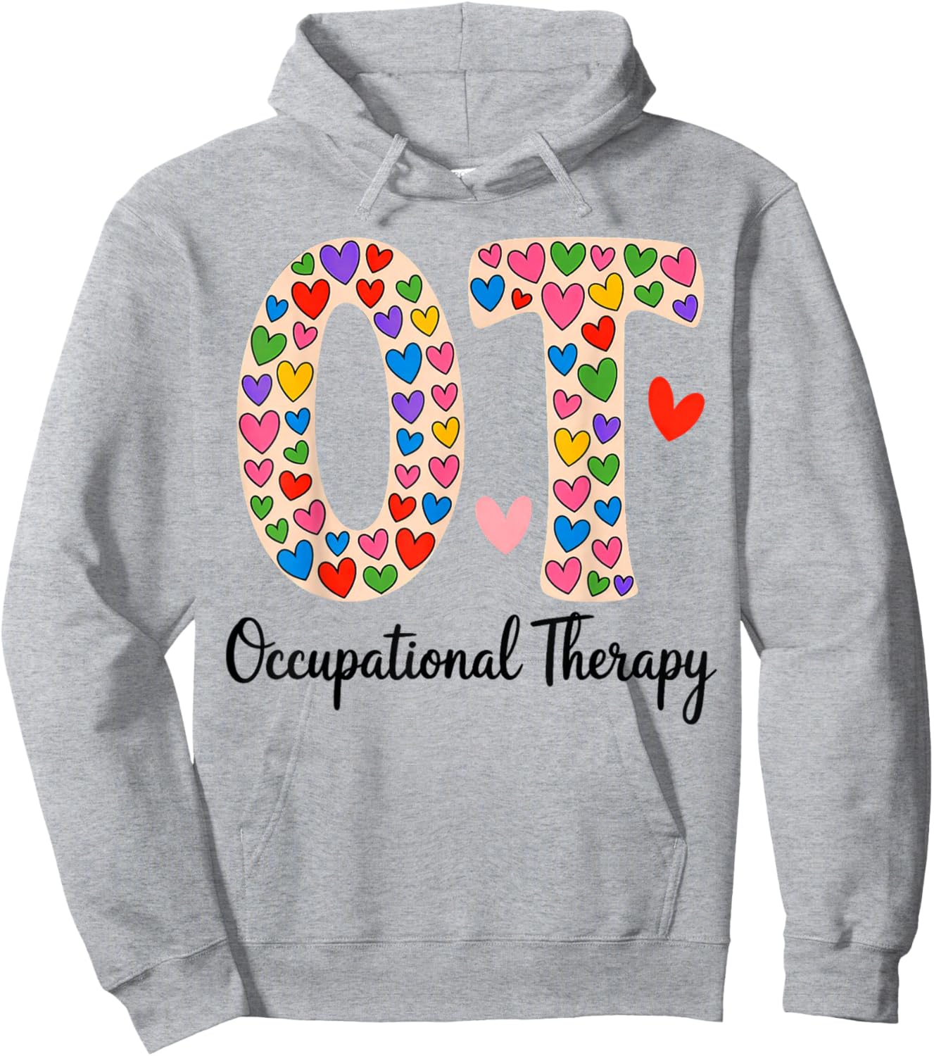 OT Occupational Therapy OT OTA Therapist Happy Valentine Day Hoodie - Hoodie | Ash