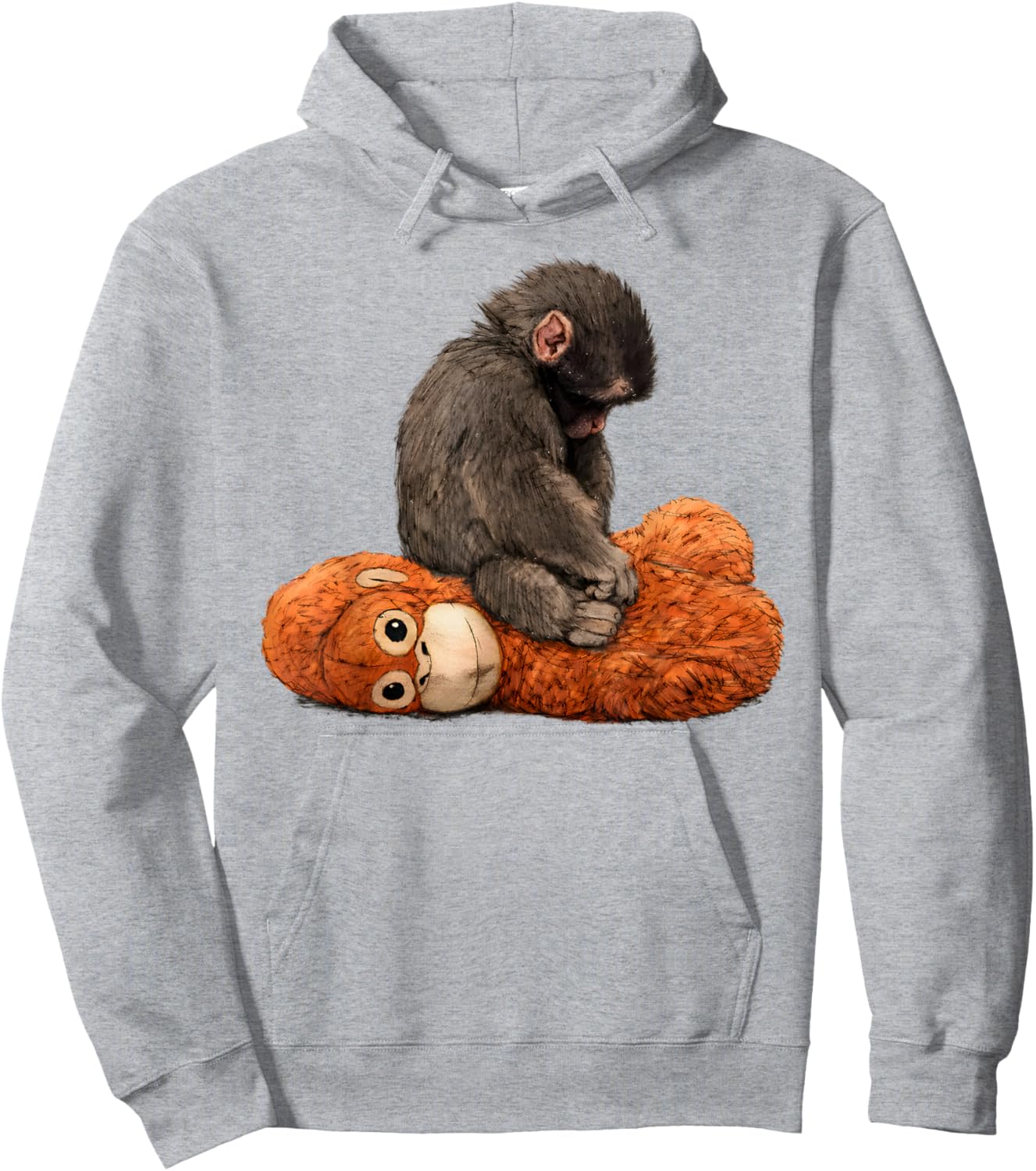 Baby Monkey Punch Hoodie - Hoodie | Ash