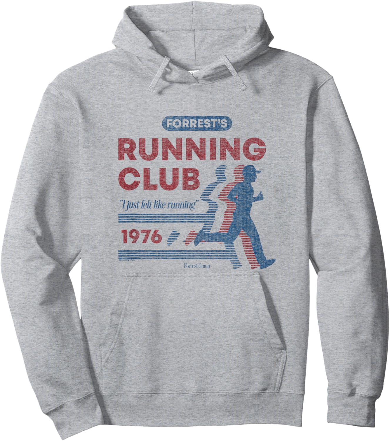 Forrest Gump - Running Club - Just Felt Like Running Hoodie - Hoodie | Ash