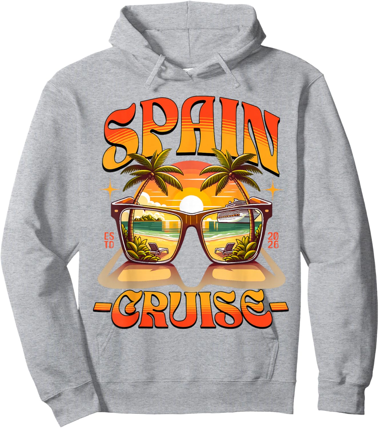 Matching Spain Cruise 2026! Trip Spanish Vacation Hoodie - Hoodie | Ash