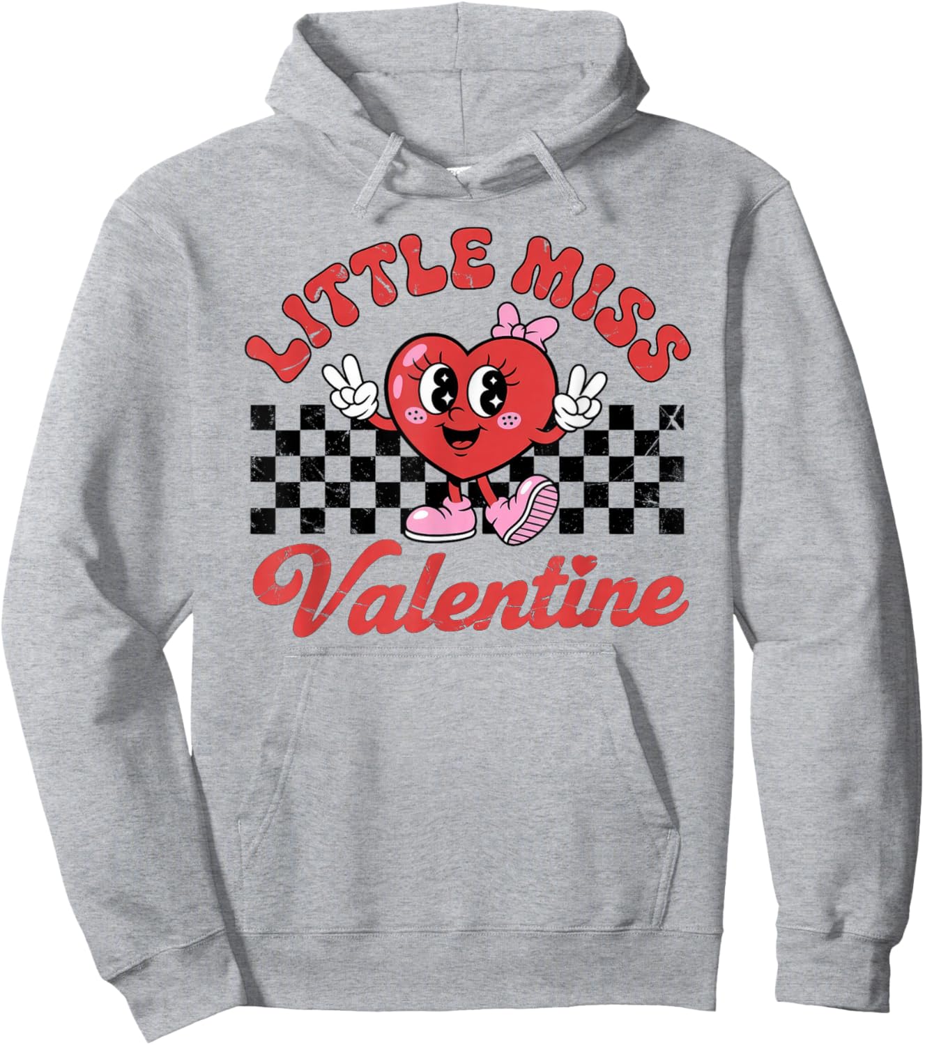 Little Miss Valentine Hoodie - Hoodie | Ash