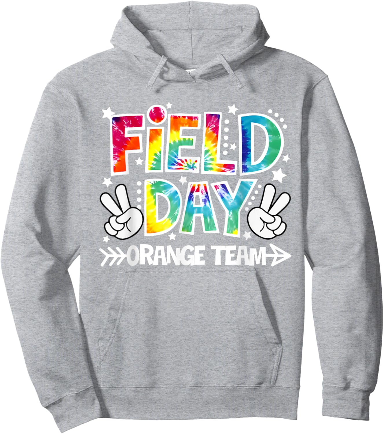 Field Day Orange Team Funny for Teacher Kids Field Day Games Hoodie - Hoodie | Ash