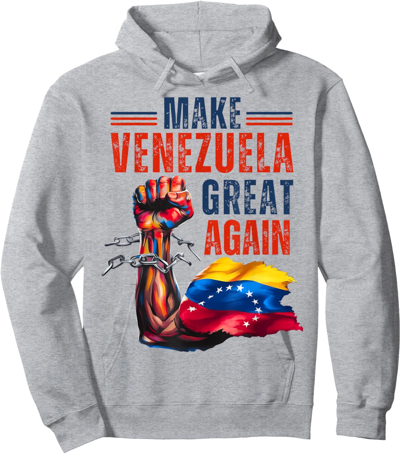 Make Venezuela Great Again - Funny Venezuelan Pride Hoodie - Hoodie | Ash