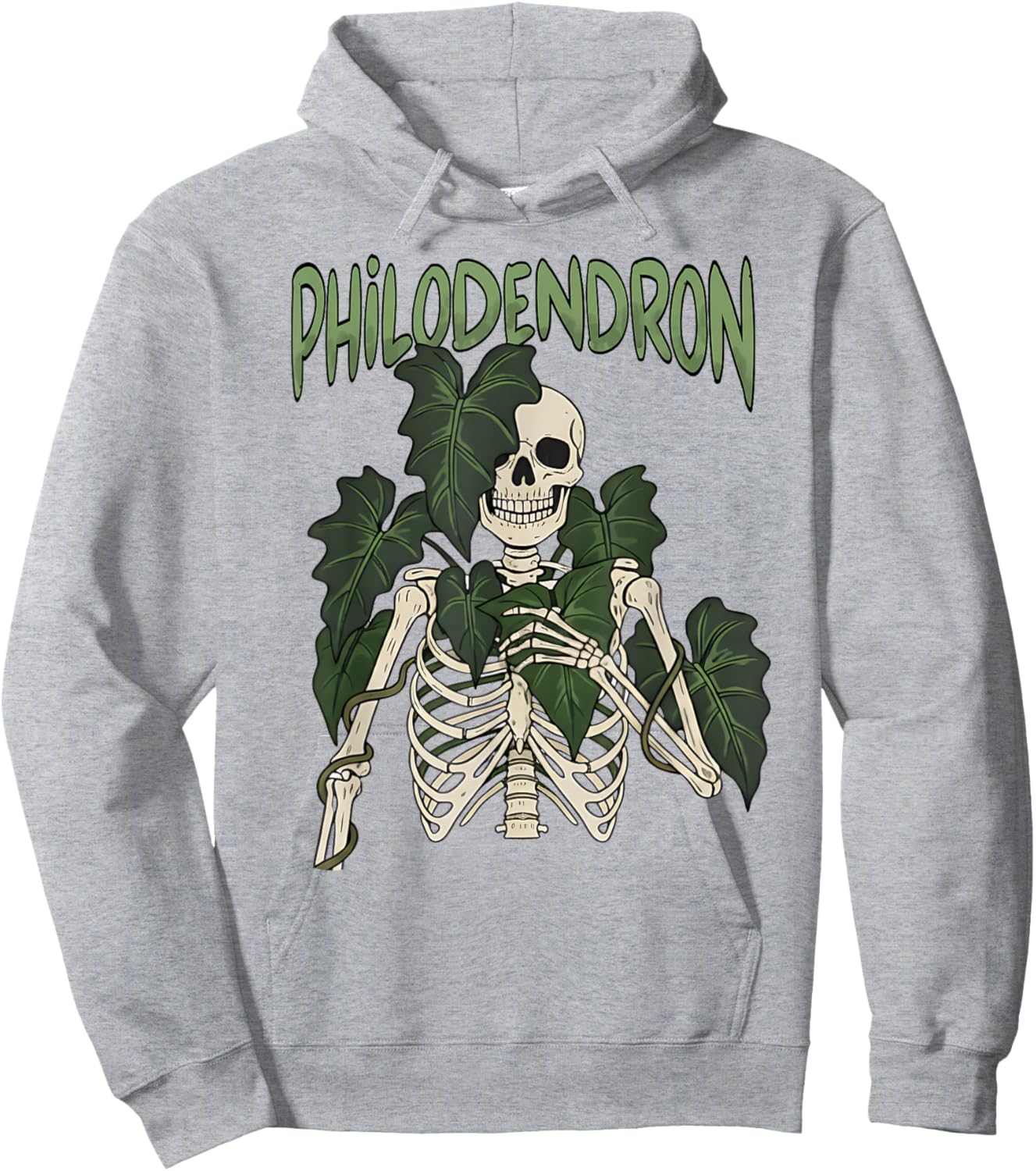Plant Lady Gardening Planting Lover Monstera Philodendron Hoodie - Hoodie | Ash