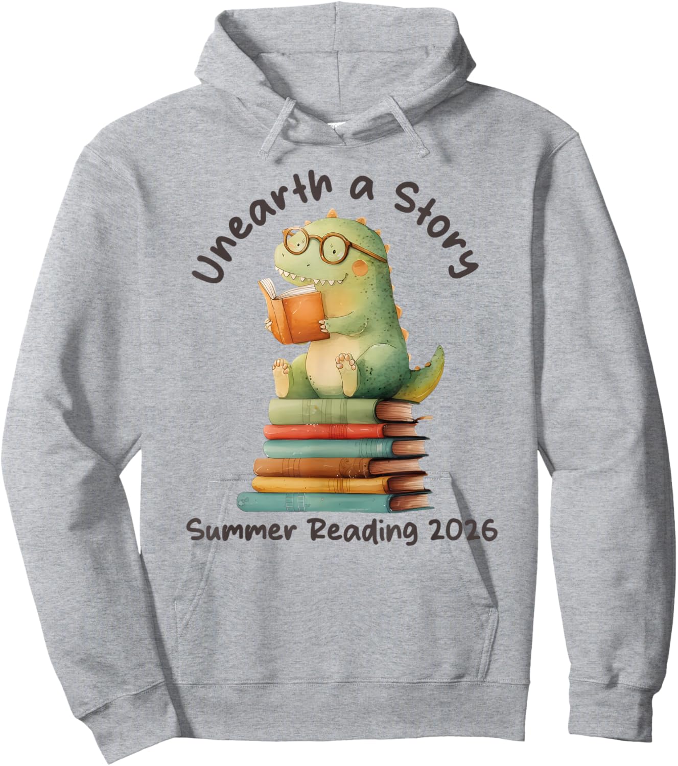 Unearth a Story Summer Reading 2026 Men Women Kids Hoodie - Hoodie | Ash