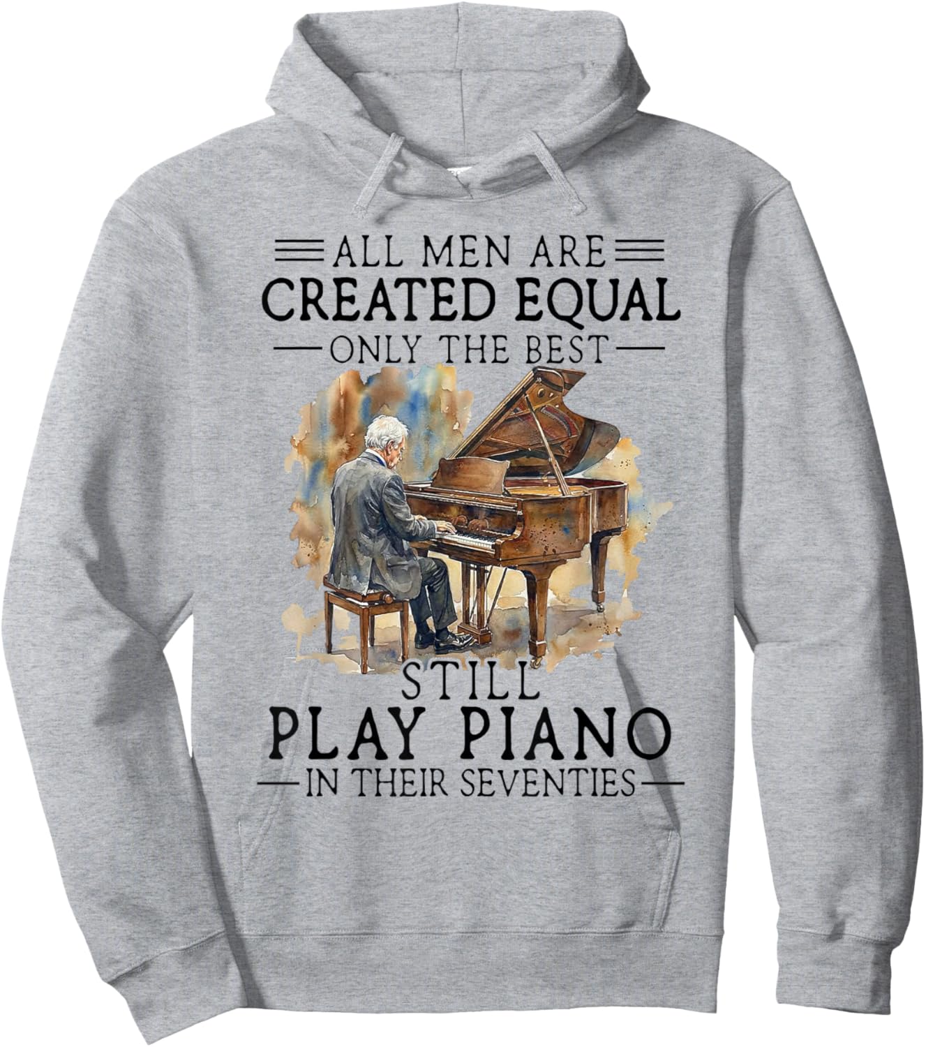 Old Man - All Men are Created Equal Hoodie - Hoodie | Ash