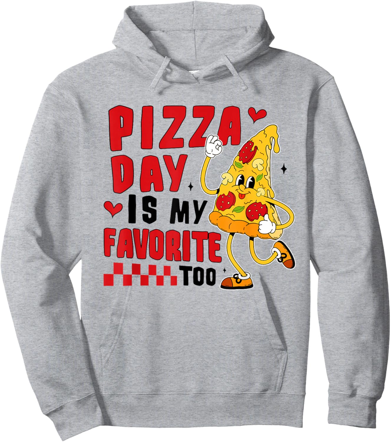 Lunch Lady Squad Cafeteria Worker Pizza Day is My Favorite Hoodie - Hoodie | Ash