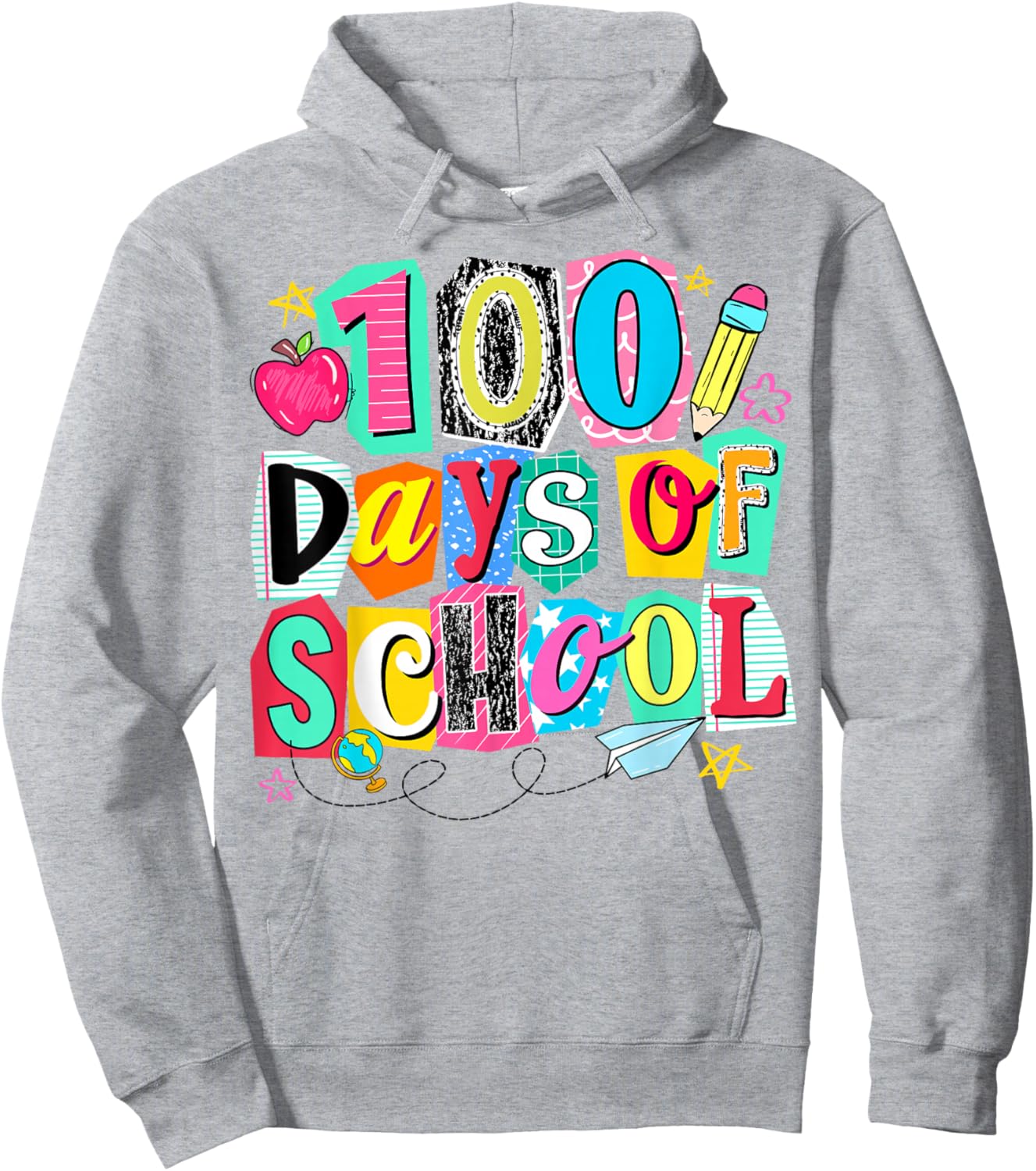 100 Days of School Teacher Student 100th Day of School Hoodie - Hoodie | Ash