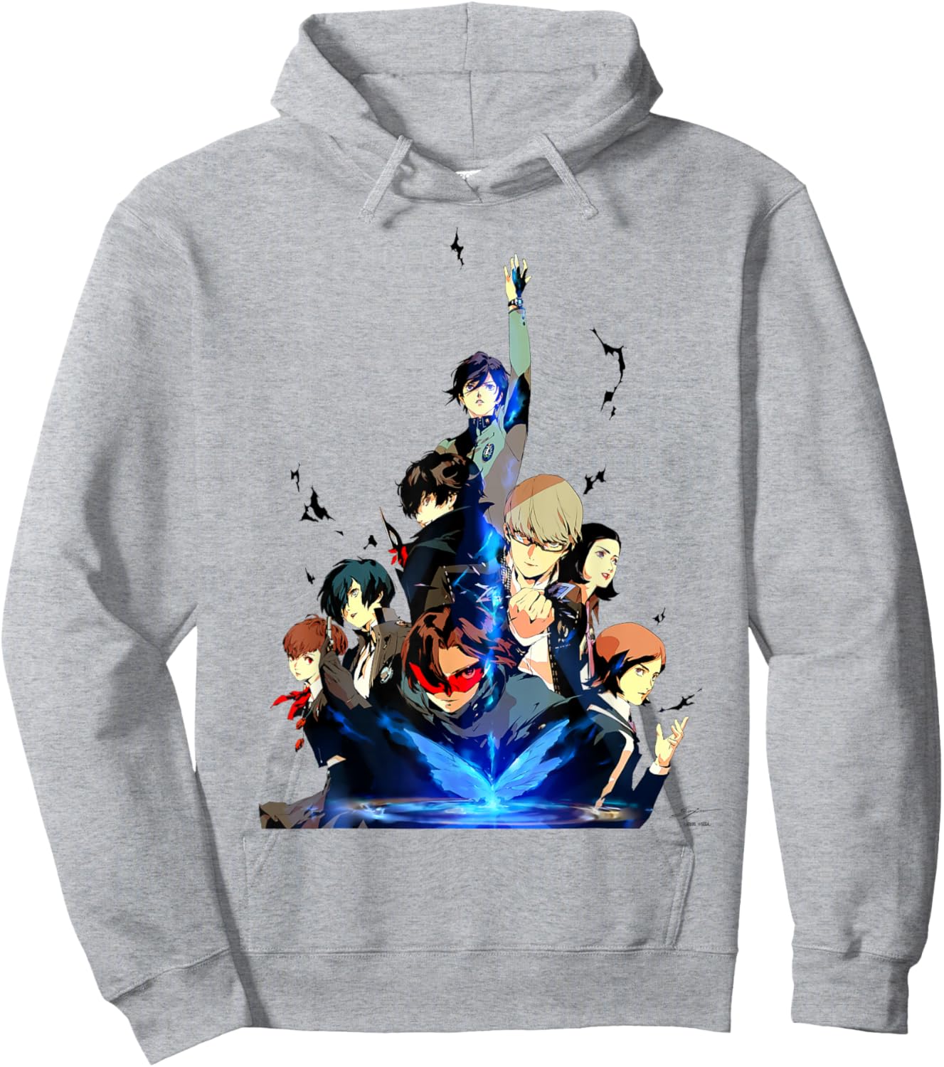 Persona 30th Anniversary Key Art (Black Logo) ATLUS Hoodie - Hoodie | Ash