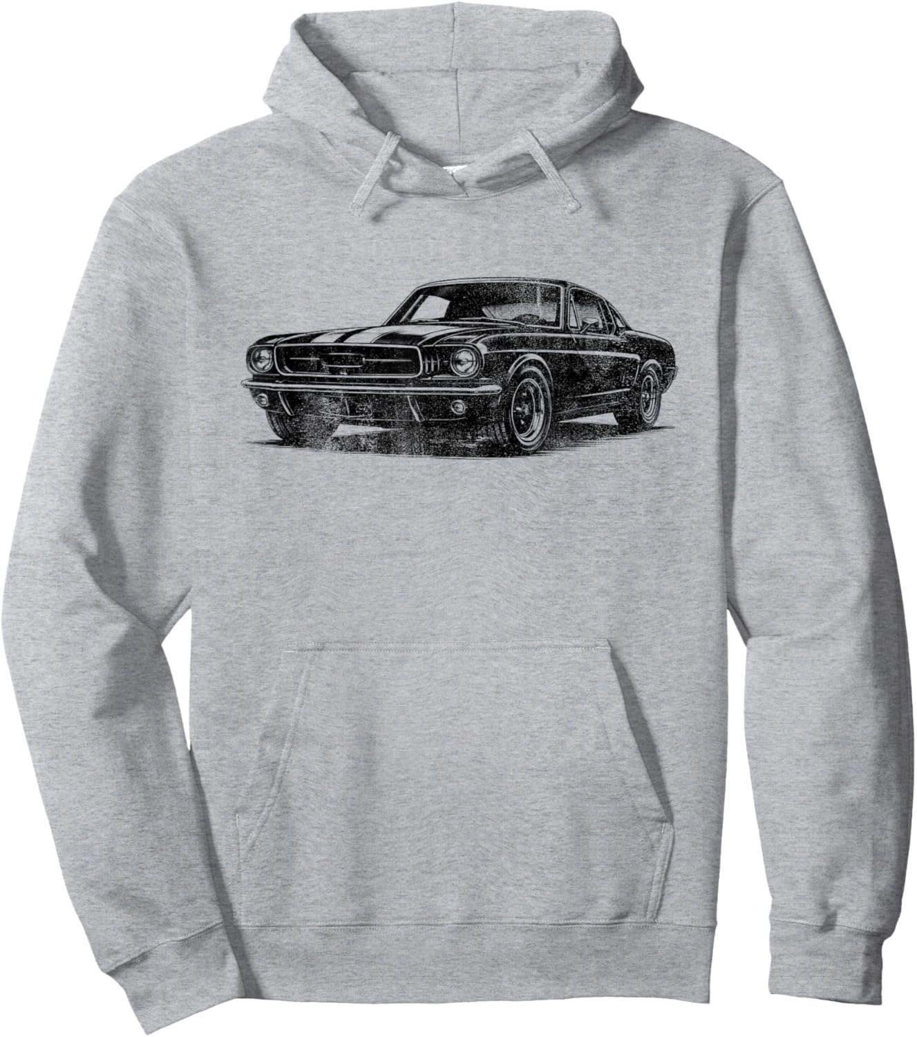 Classic American Muscle Car Retro Vintage 60s 70s Car Lover Hoodie - Hoodie | Ash