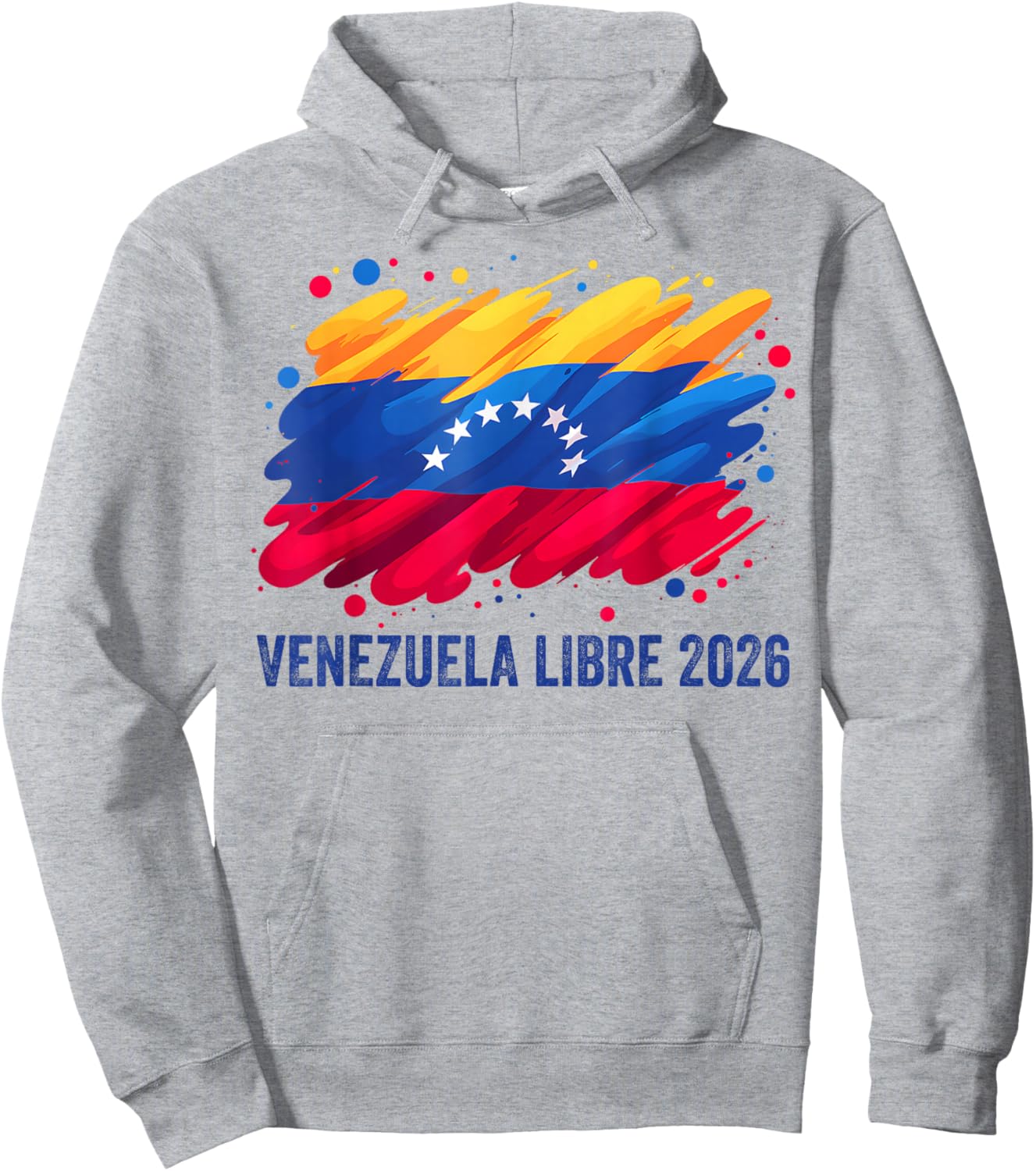 Venezuela Libre 2026 Free Venezuela Flag Hoodie - Hoodie | Ash