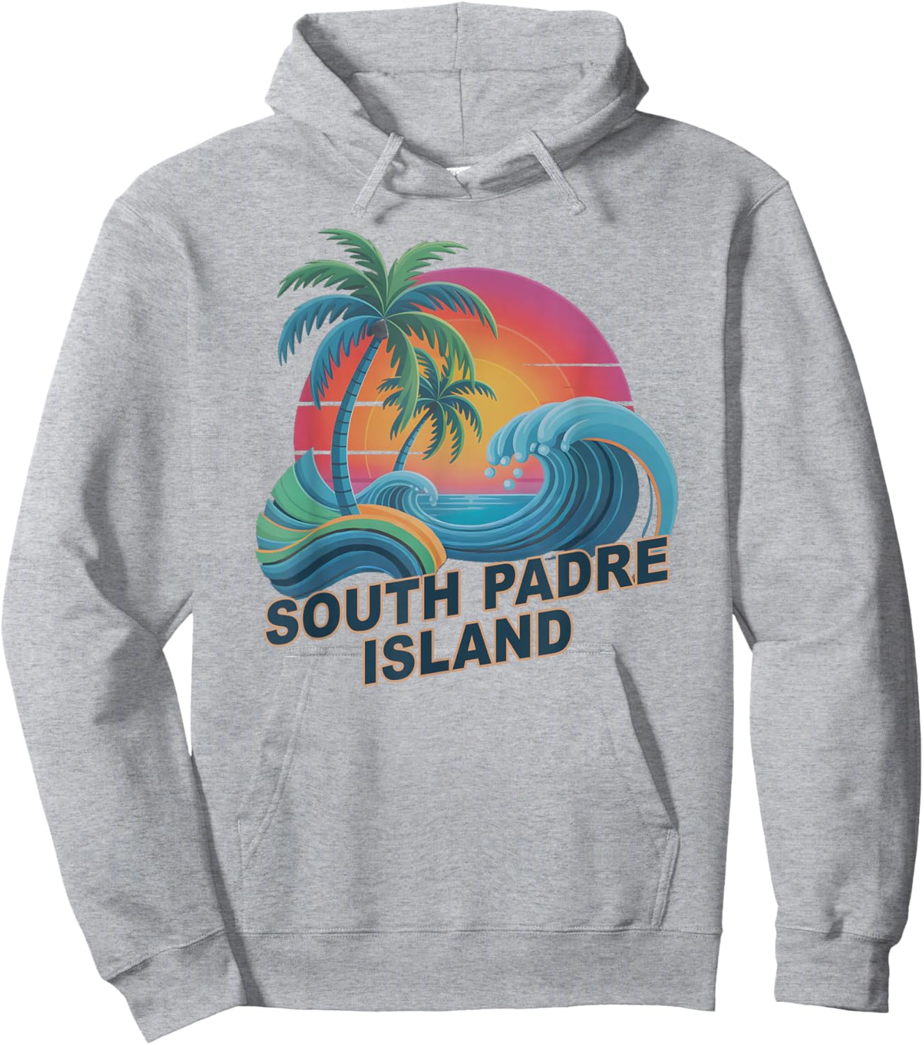Cute South Padre Island Vacation Surfer Trip Family All Hoodie - Hoodie | Ash