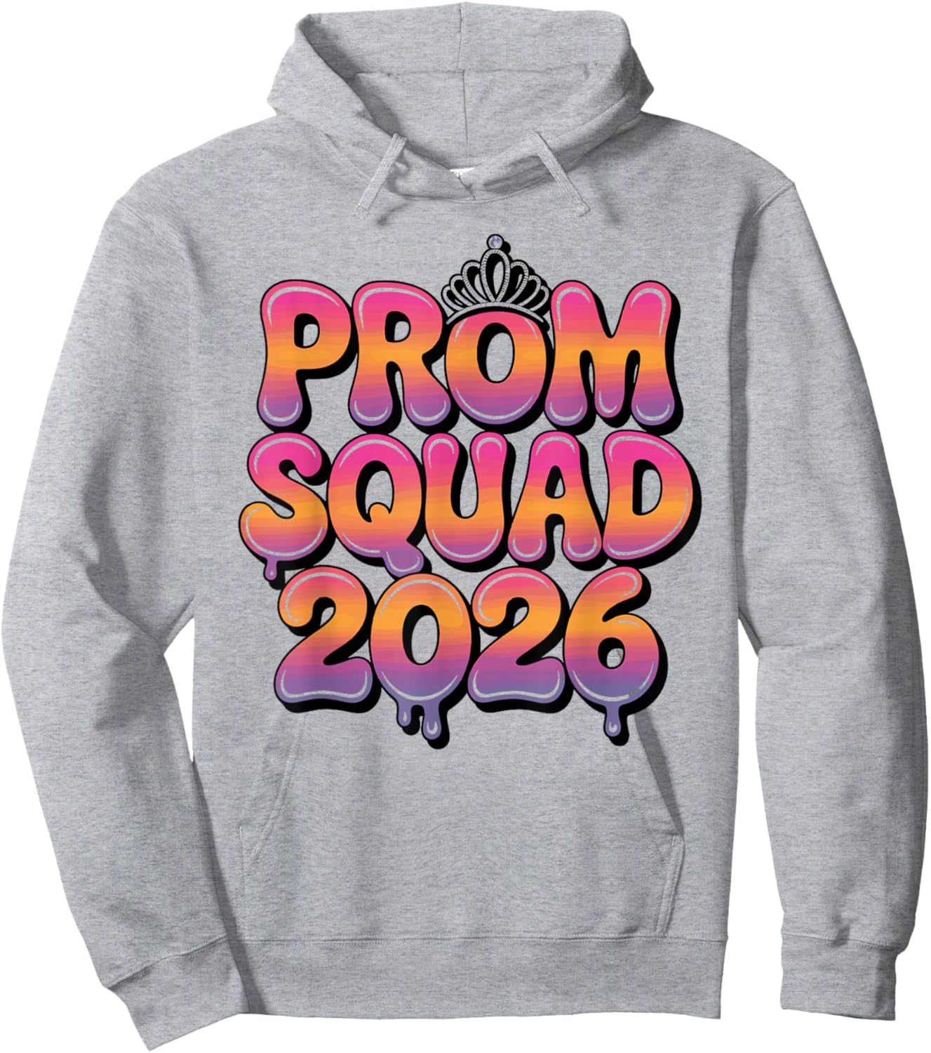 Prom Squad 2026 Graduate Funny Prom Class of 2026 Hoodie - Hoodie | Ash