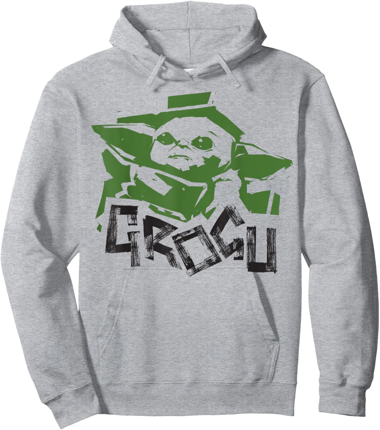Star Wars The Mandalorian Grogu Baby Yoda Hoodie - Hoodie | Ash