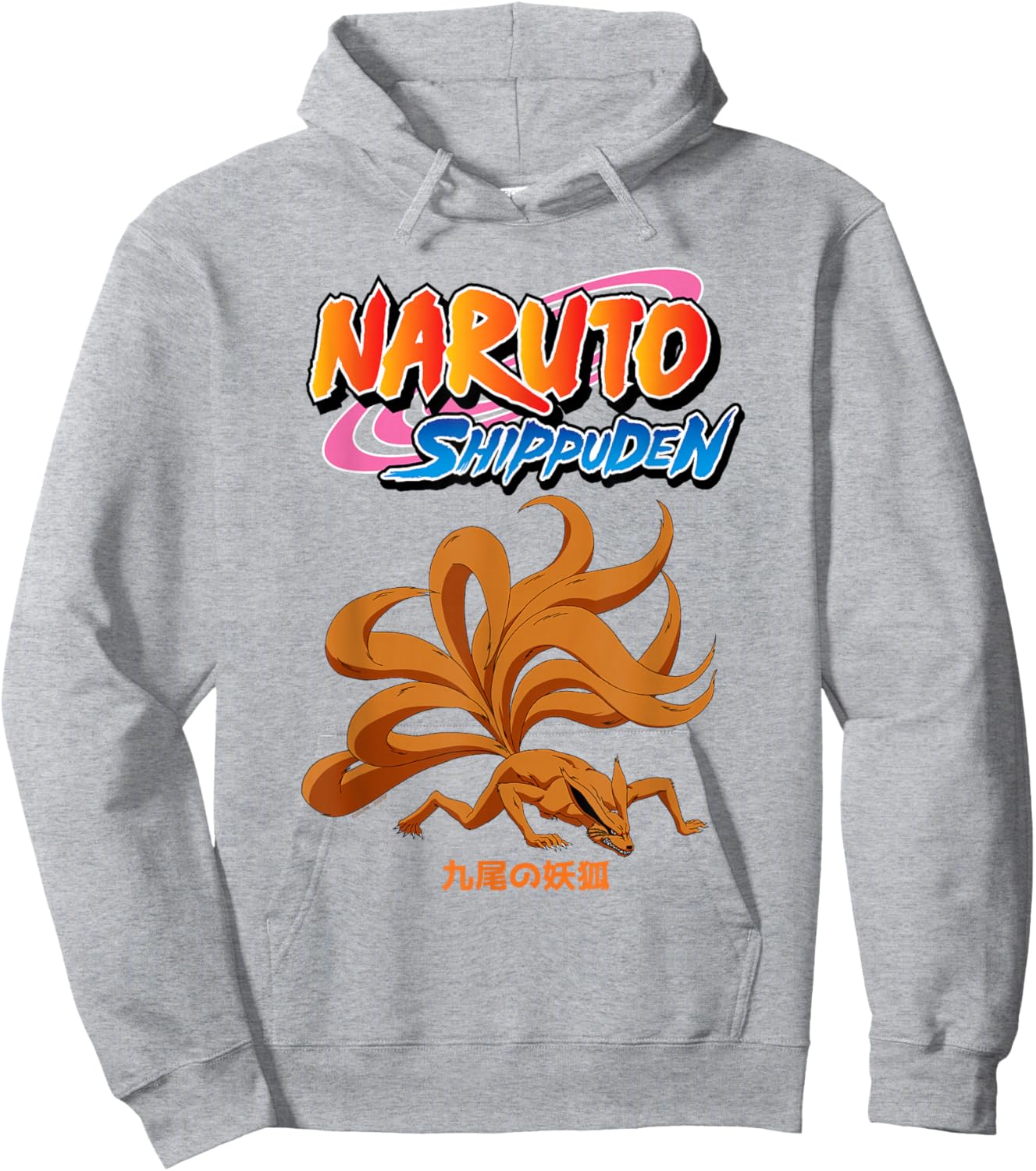 Naruto Shippuden Kurama Nine-Tails with Show Logo Anime Hoodie - Hoodie | Ash