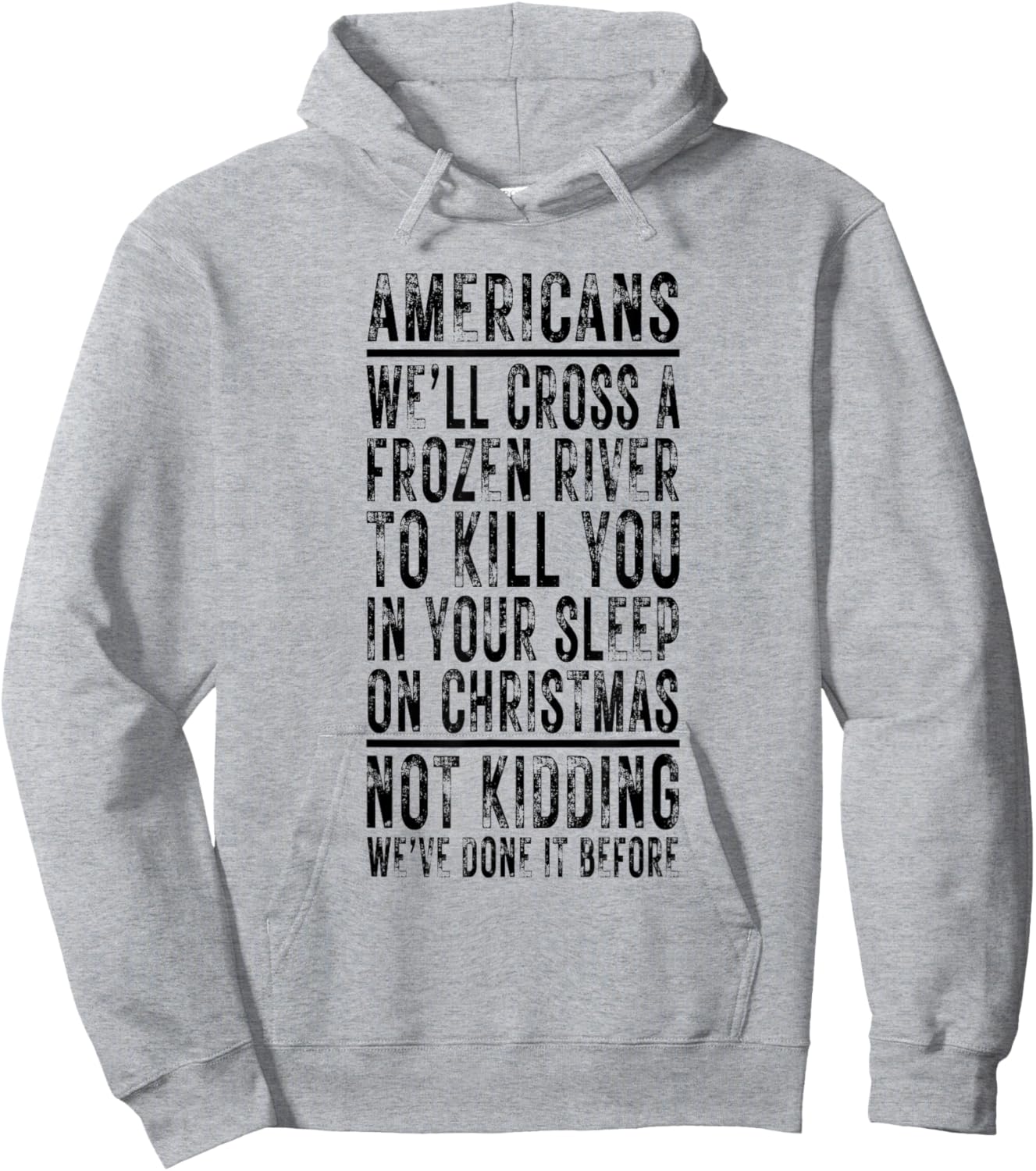 Americans We'll Cross A Frozen River Christmas History Hoodie - Hoodie | Ash