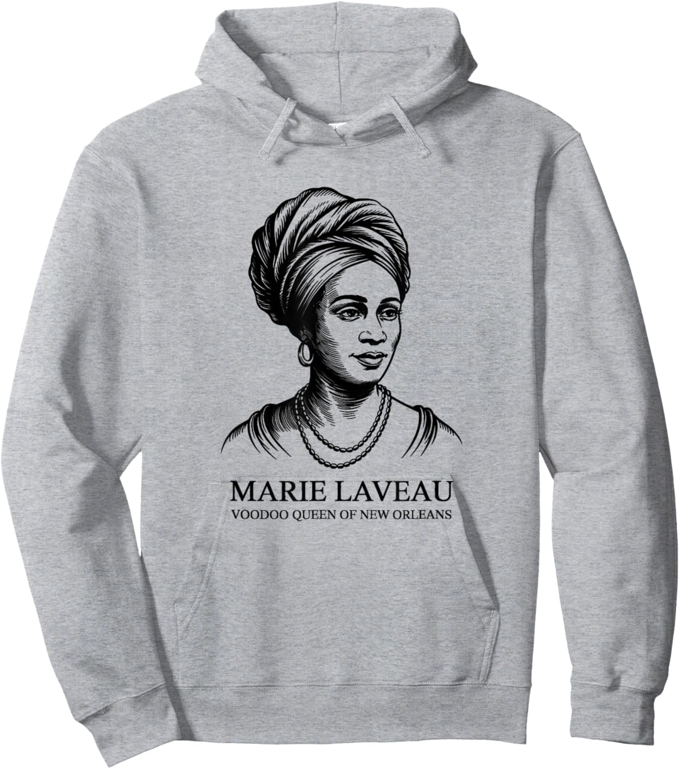 Marie LAVEAU Voodoo Queen Hoodie - Hoodie | Ash