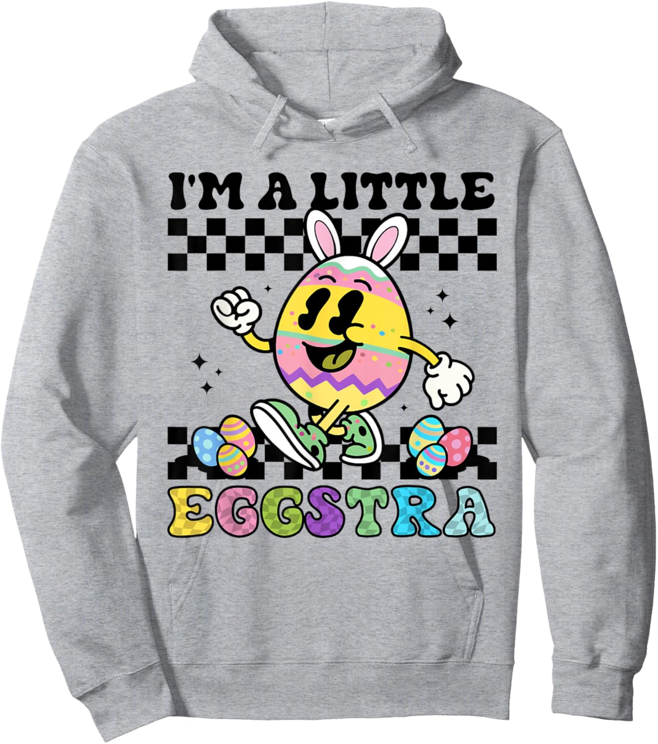 I'm A Little Eggstra Easter Day Meme Funny for Boys Girls Hoodie - Hoodie | Ash