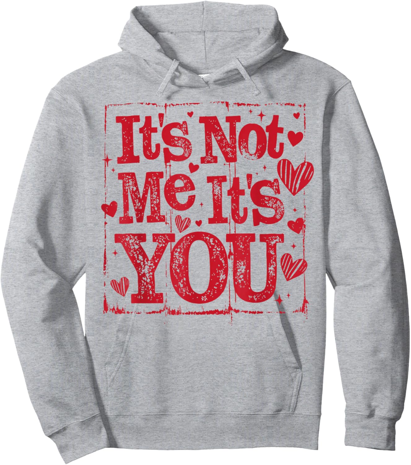 Retro It's Not Me It's You Funny Valentine's Day Coquette Hoodie - Hoodie | Ash