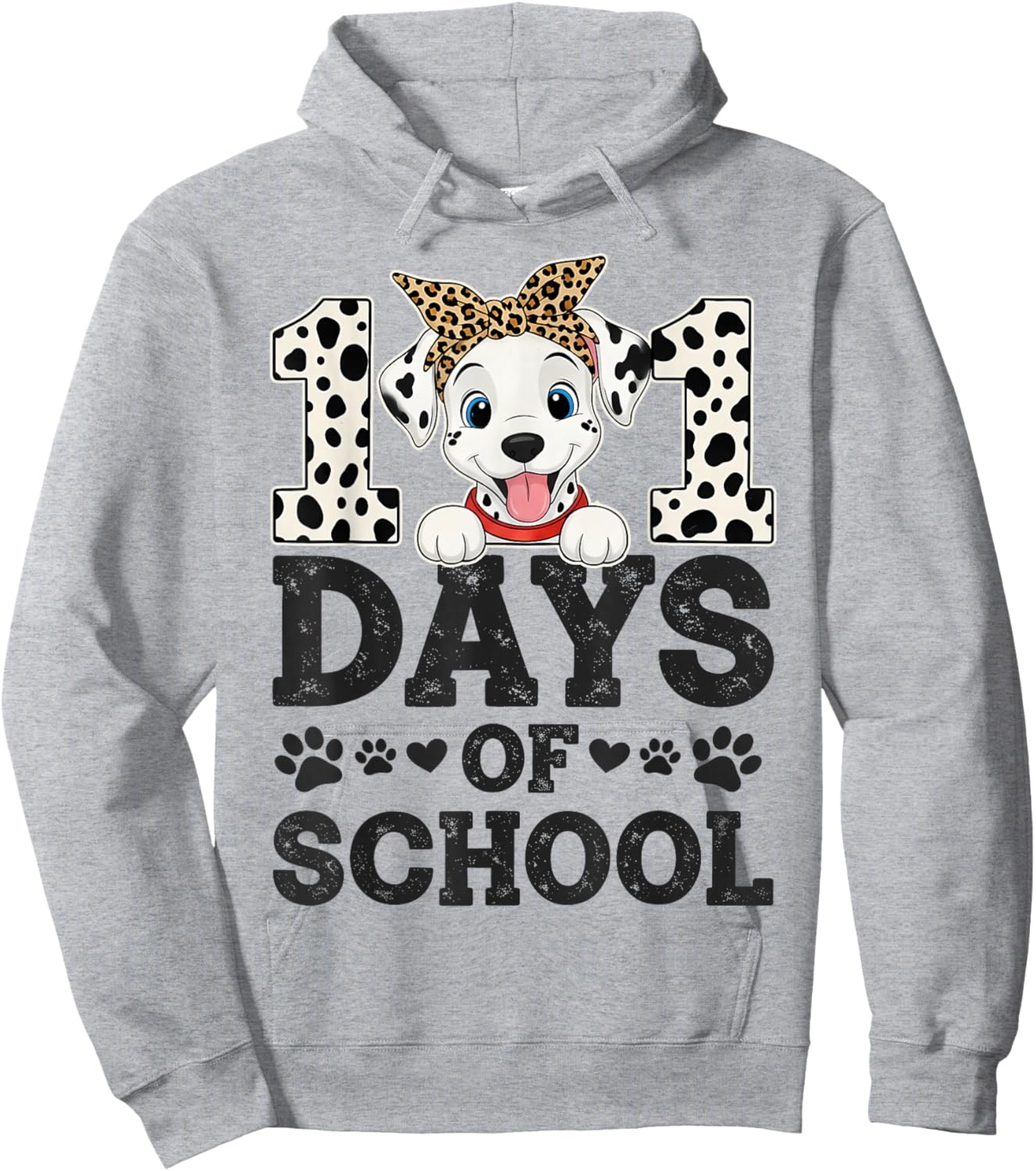 Happy 101 Days of School Funny Student Teacher Kids Hoodie - Hoodie | Ash