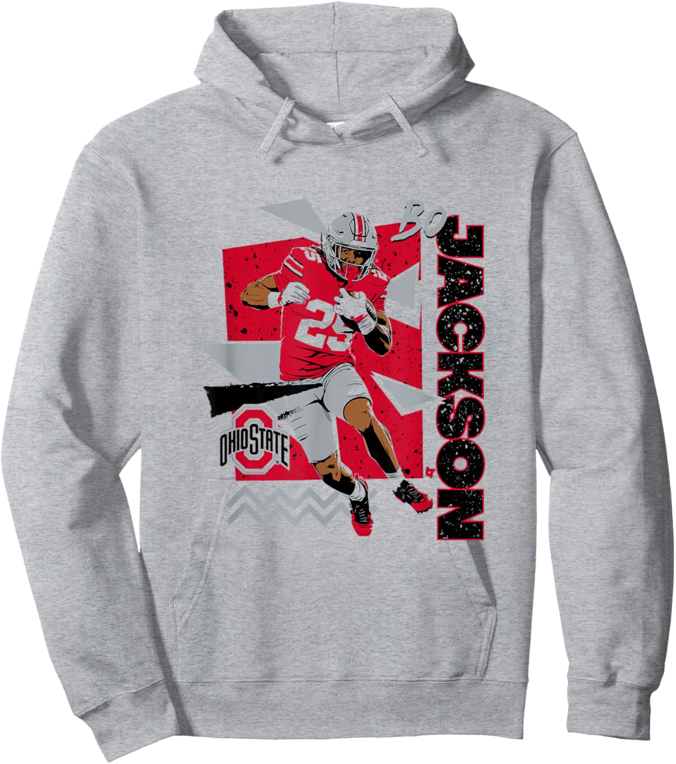 Bo Jackson - 90s Style - Ohio State Football Hoodie - Hoodie | Ash
